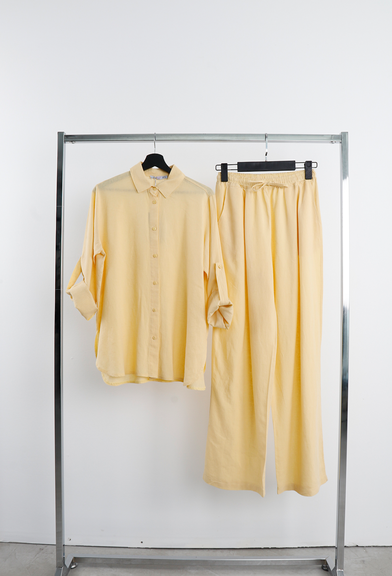 Beige Shirt – Modest Casual Long Sleeve Polo Neck - Brand: Cream Rouge - Women & Kids, Baby Clothes Wholesale - TheBS Women