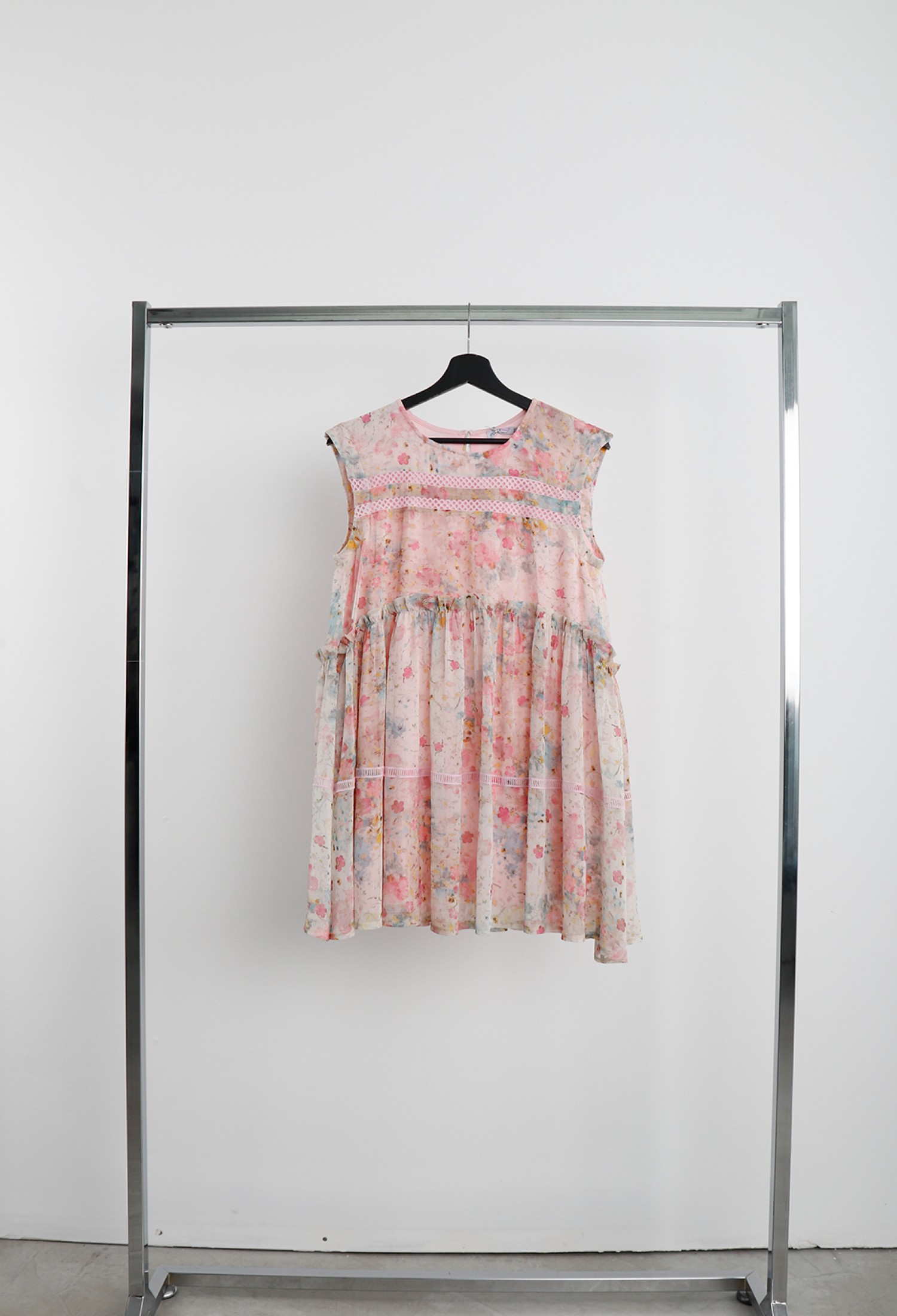 Floral Babydoll Dress - Cute Mini Cap Sleeve - Brand: Cream Rouge - Women & Kids, Baby Clothes Wholesale - TheBS Women