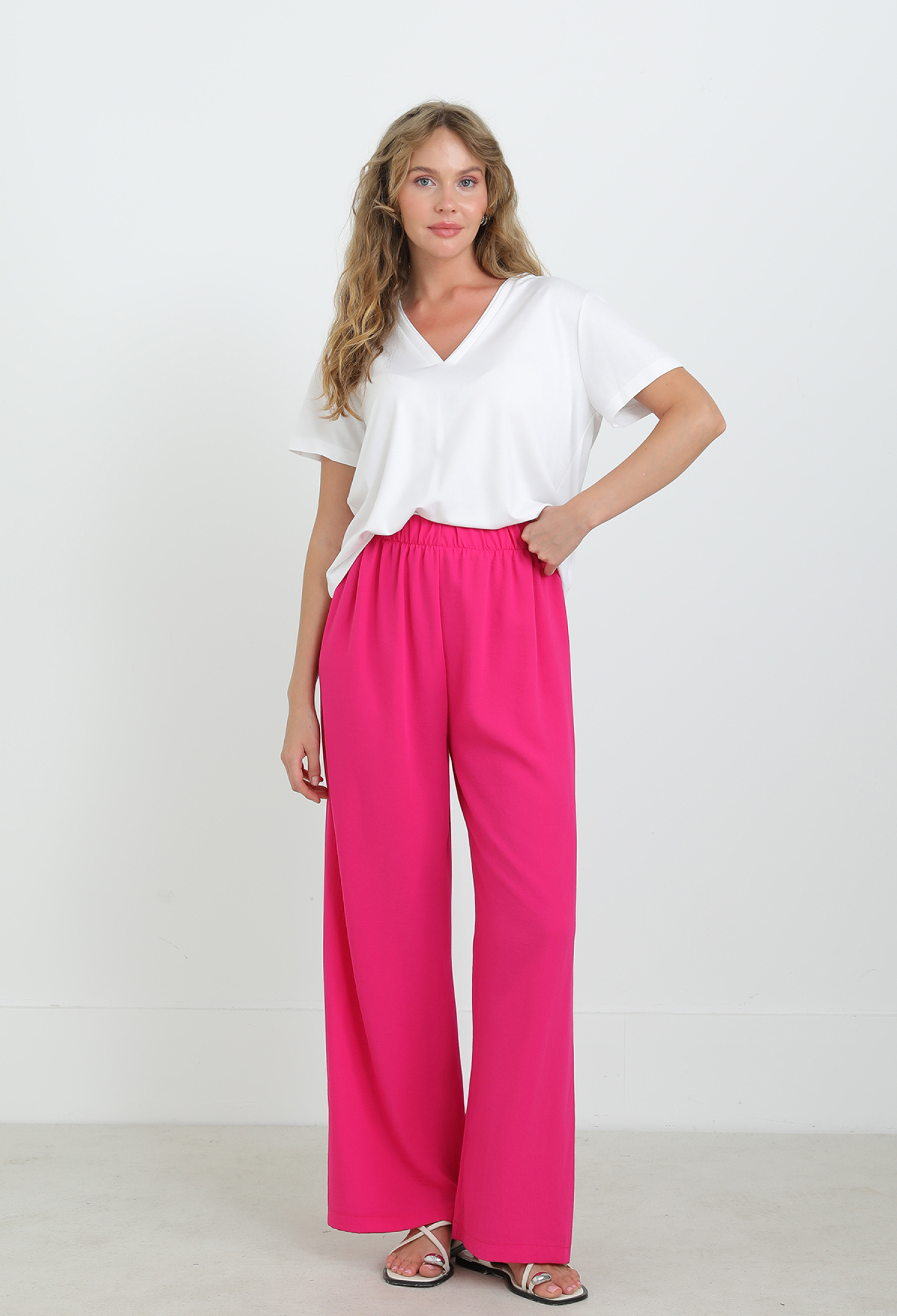 Palazzo Pants With High Waist And Wide Leg - Brand: Puane - Women & Kids, Baby Clothes Wholesale - TheBS Women