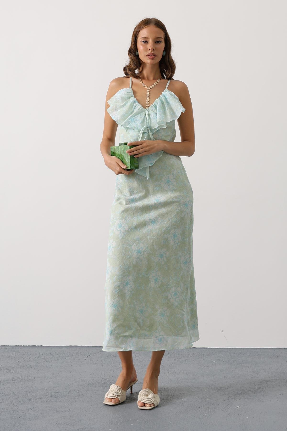 Blue Elegant V-Neck Midi Slip Dress - Brand: Reyon - Women & Kids, Baby Clothes Wholesale - TheBS Women Blue Elegant V-Neck Midi Slip Dress - Brand: Reyon - Women & Kids, Baby Clothes Wholesale - TheBS Women