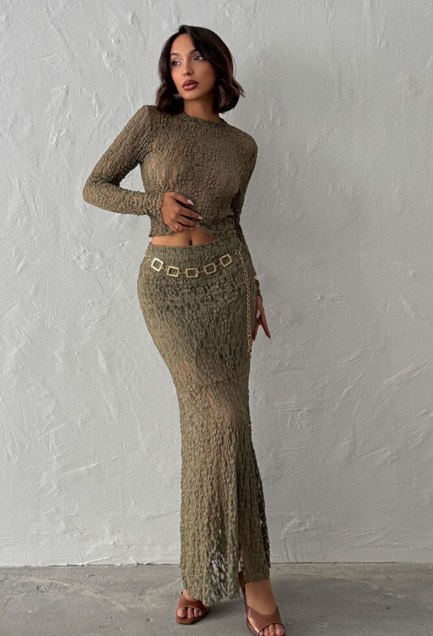 Mermaid Maxi Skirt With Mid Waist Pull On - Brand: Topshow - Women & Kids, Baby Clothes Wholesale - TheBS Women