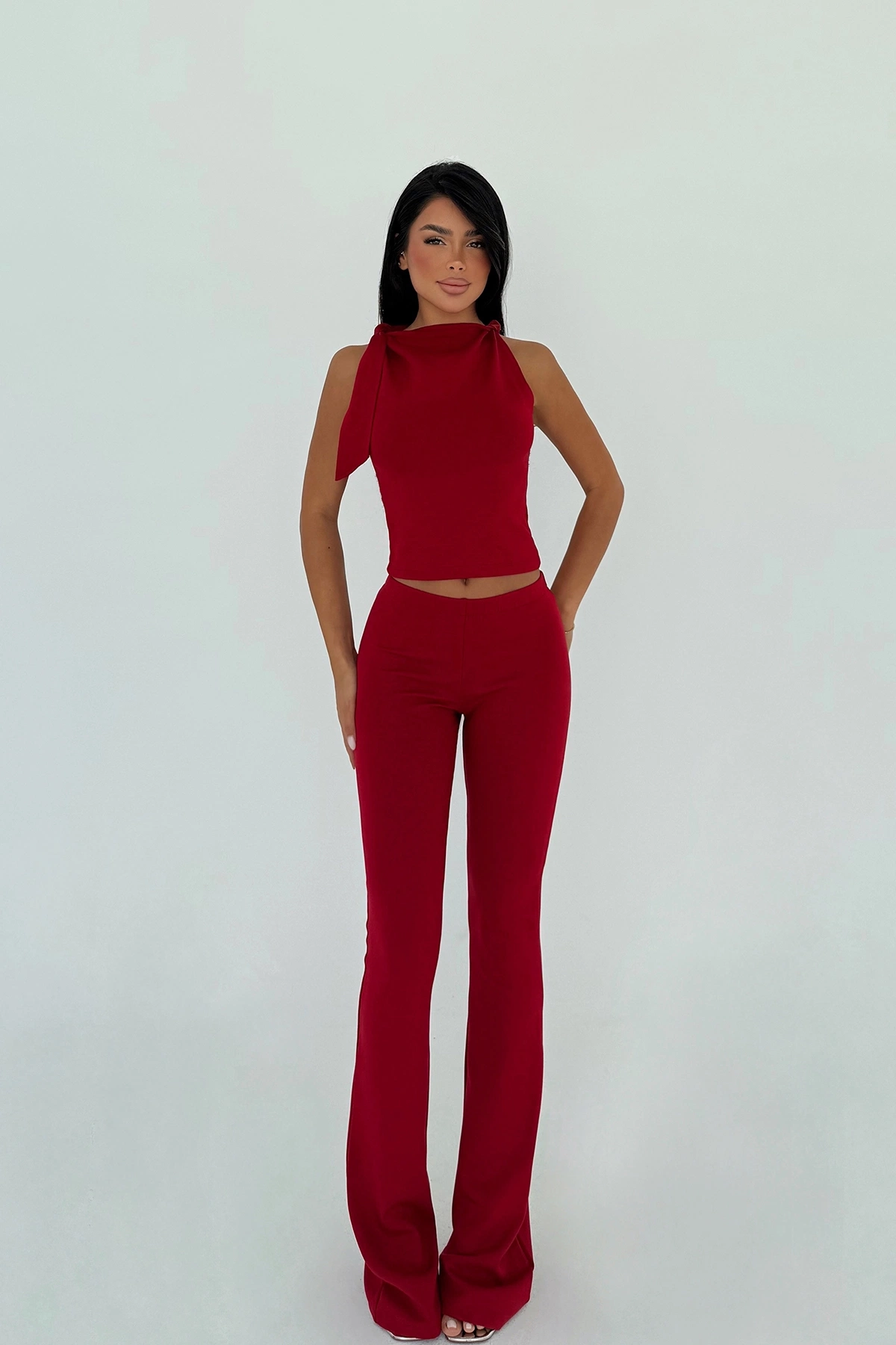 ClaretElegant Slim Fit Set – Brand: EYYO ATELIER – Women & Kids, Baby Clothes Wholesale – TheBS Women