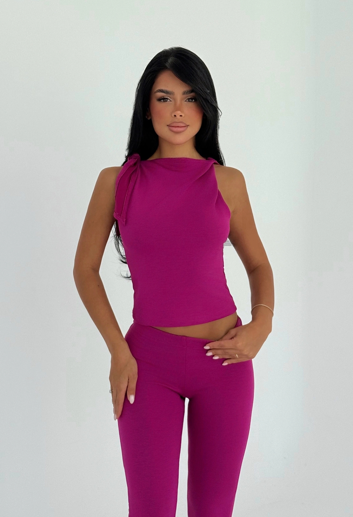 Fuchsia Elegant Slim Fit Set - Brand: EYYO ATELIER - Women & Kids, Baby Clothes Wholesale - TheBS Women