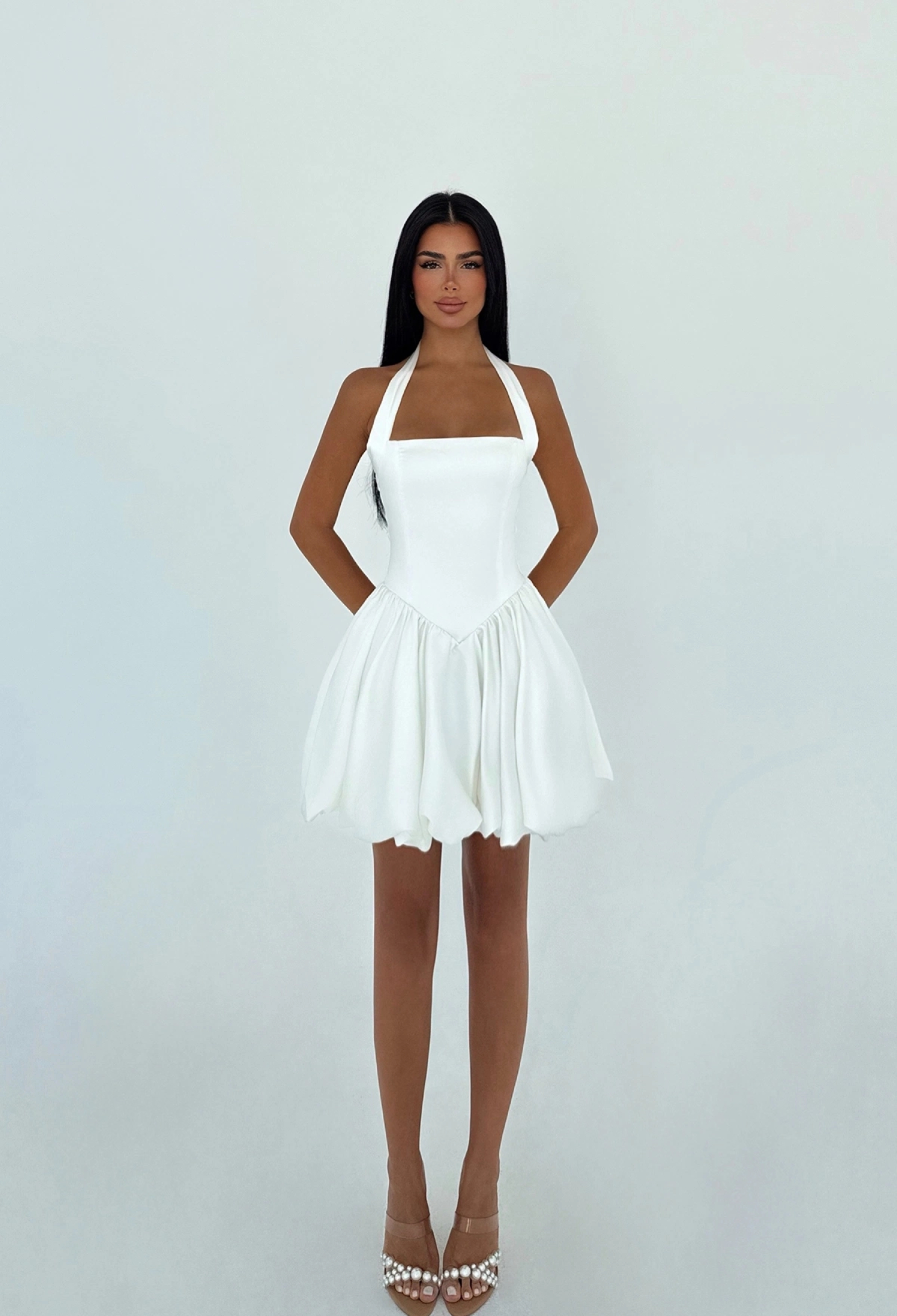 Sexy Fit And Flare Halter Neck Mini Dress - Brand: EYYO ATELIER - Women & Kids, Baby Clothes Wholesale - TheBS Women