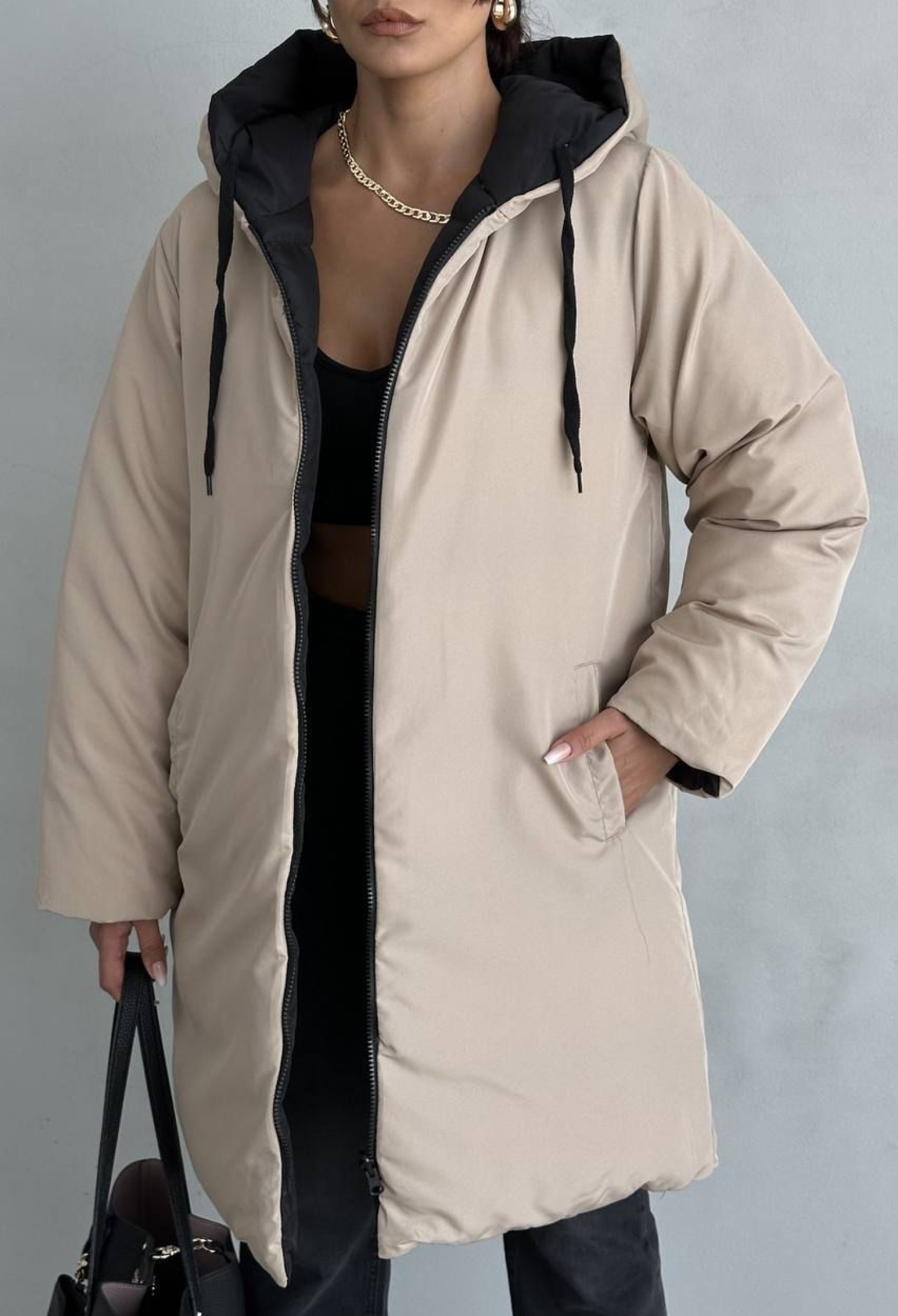 Oversized Hooded Puffer Coat - Brand: My Jest Fashion - Women & Kids, Baby Clothes Wholesale - TheBS Women