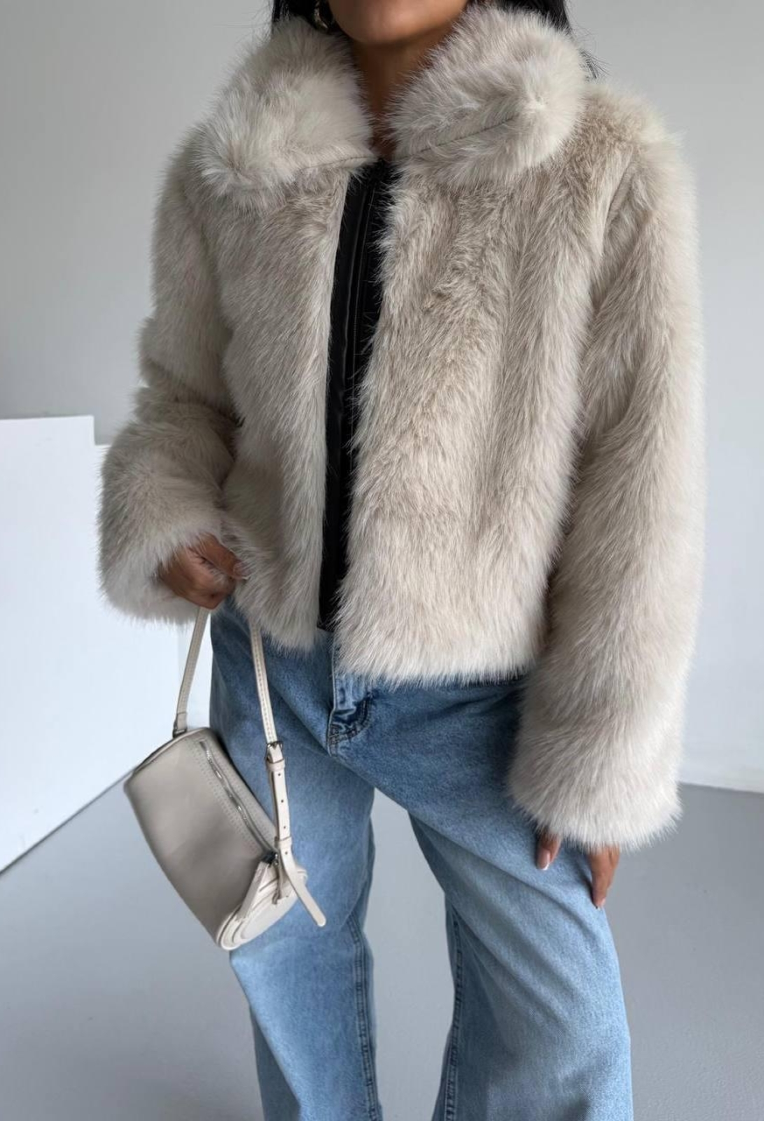 Fur Jacket With Zip Up Closure - Brand: My Jest Fashion - Women & Kids, Baby Clothes Wholesale - TheBS Women