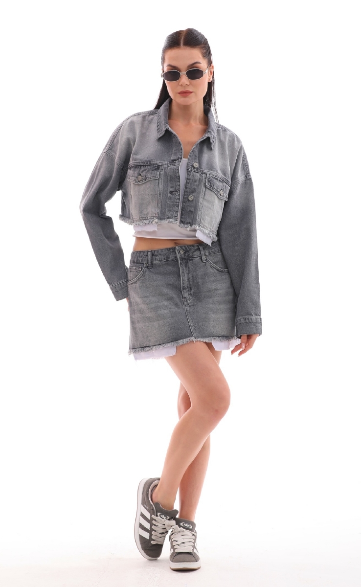Denim Jacket With Lining Detail - Brand: XLove - Women & Kids, Baby Clothes Wholesale - TheBS Women