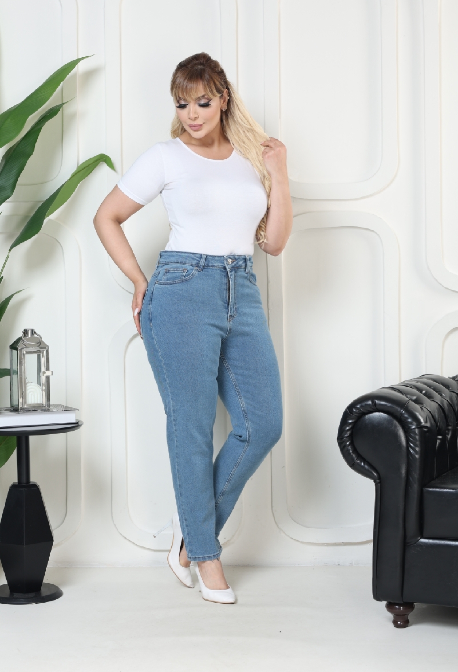 High Waist Comfort Slim Ankle Length Jeans - Brand: XLove - Women & Kids, Baby Clothes Wholesale - TheBS Women