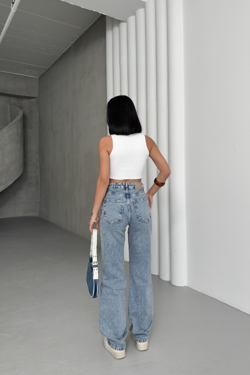 High Waist Straight Jeans – Brand: XLove – Women & Kids, Baby Clothes Wholesale – TheBS Women