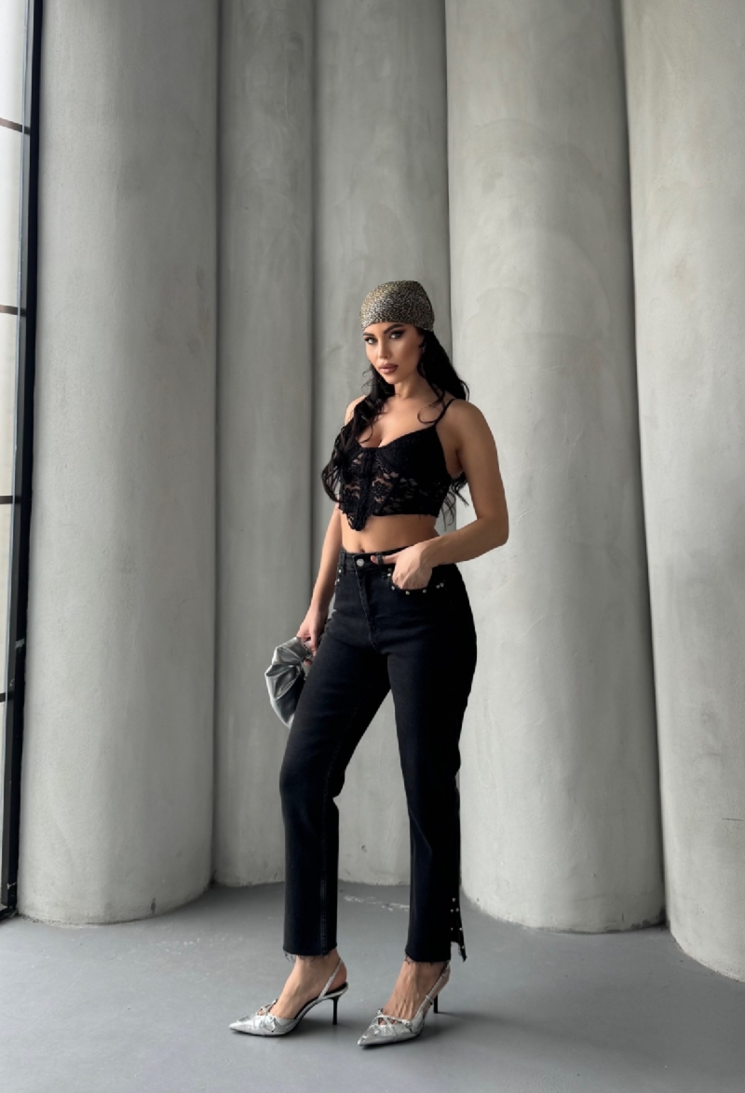 Flare Leg Mom Jeans With Side Slit - Brand: XLove - Women & Kids, Baby Clothes Wholesale - TheBS Women