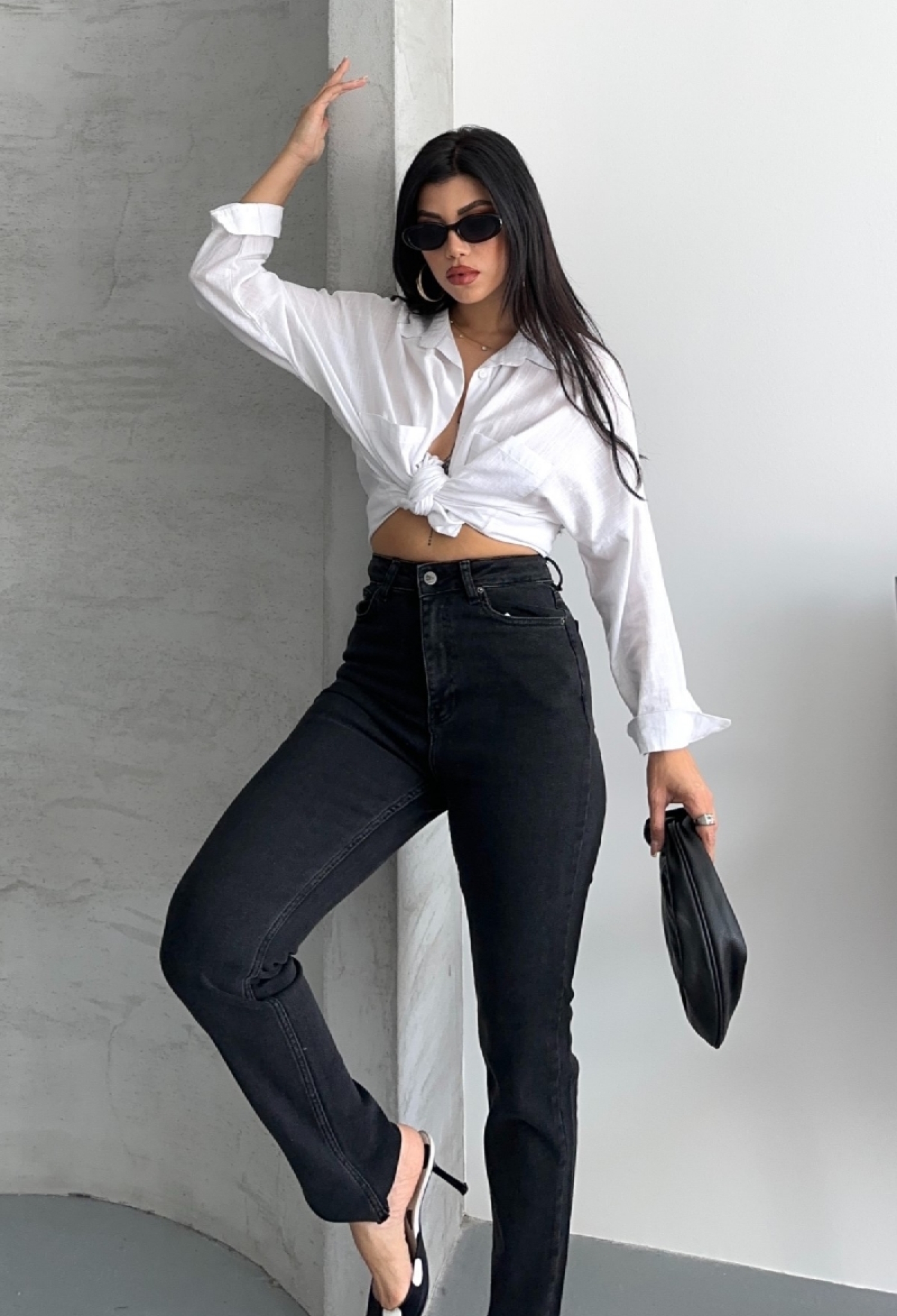 Black Casual Sexy Streetwear Mom Jeans - Brand: XLove - Women & Kids, Baby Clothes Wholesale - TheBS Women