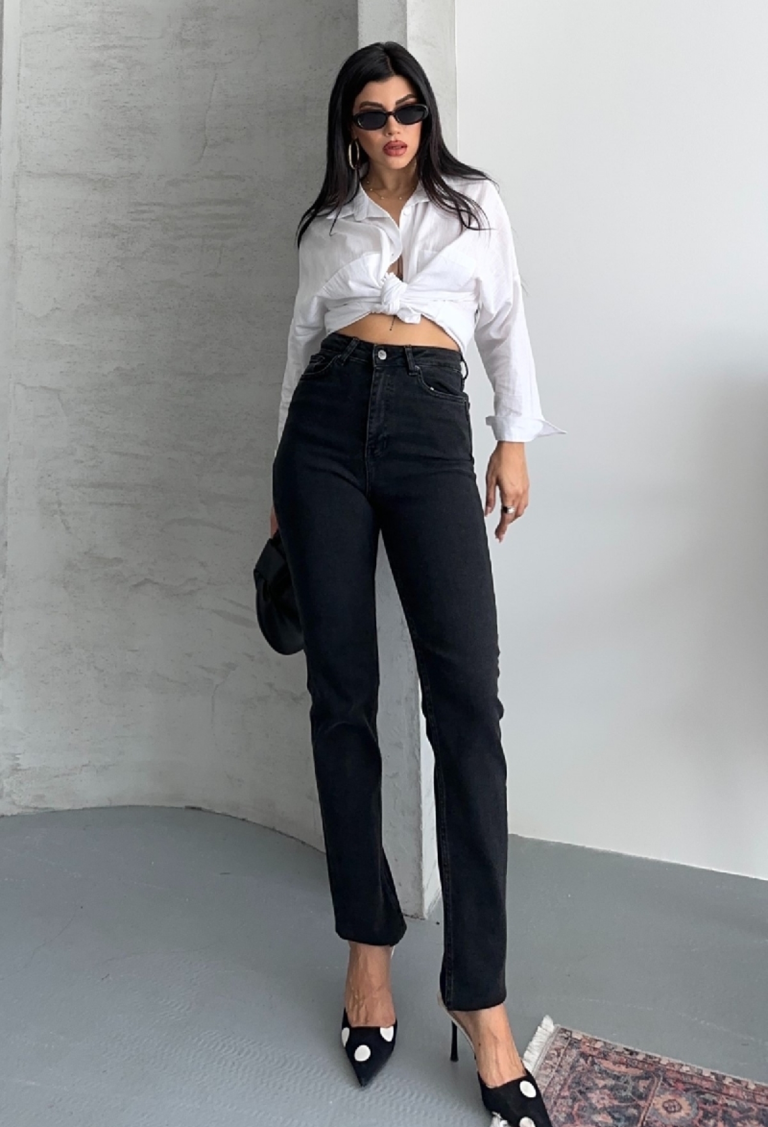 Black Casual Sexy Streetwear Mom Jeans - Brand: XLove - Women & Kids, Baby Clothes Wholesale - TheBS Women
