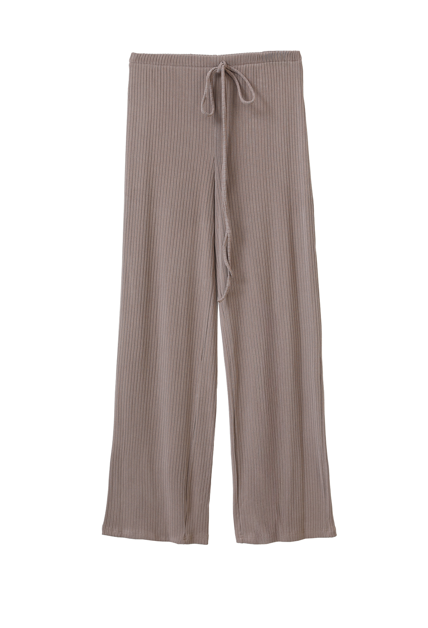Beige Casual Modest Palazzo Pants With Drawstring - Brand: SOUL - Women & Kids, Baby Clothes Wholesale - TheBS Women