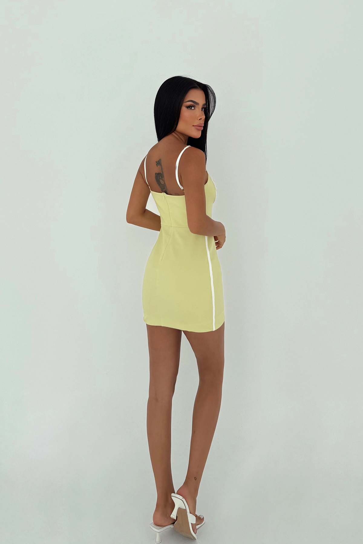 Sexy Bodycon Mini Dress With Square Neck – Brand: EYYO ATELIER – Women & Kids, Baby Clothes Wholesale – TheBS Women