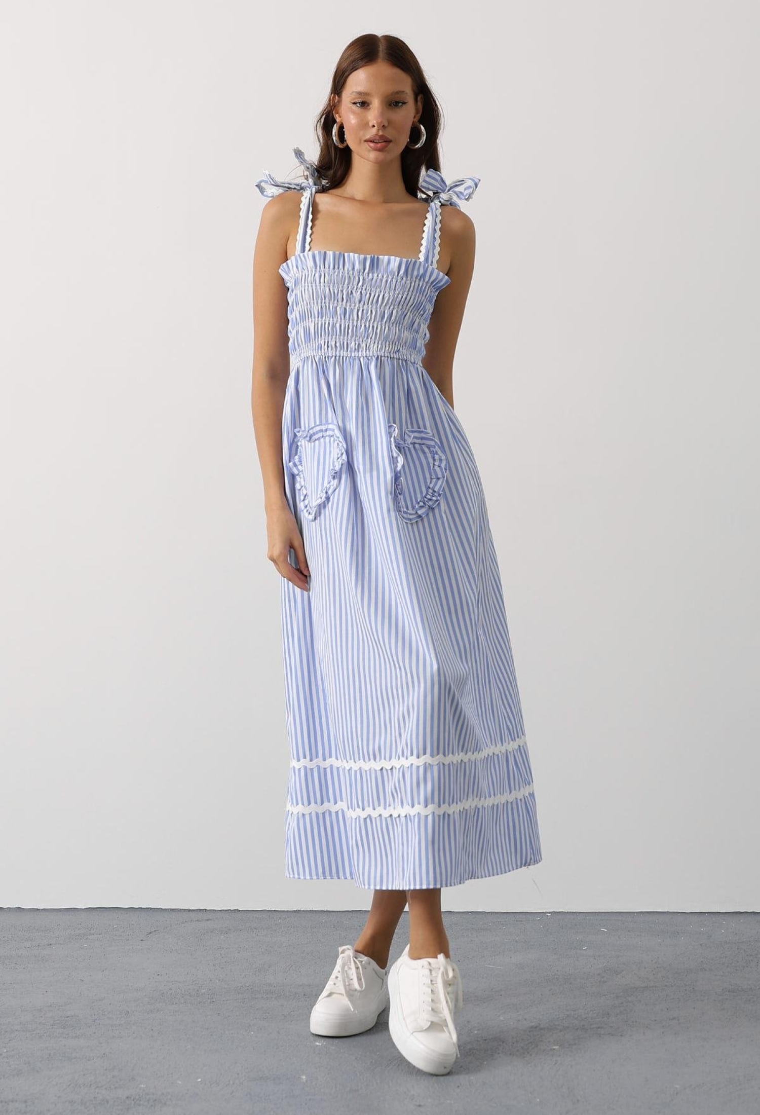 Casual Cute Preppy A-Line Dress - Brand: Reyon - Women & Kids, Baby Clothes Wholesale - TheBS Women