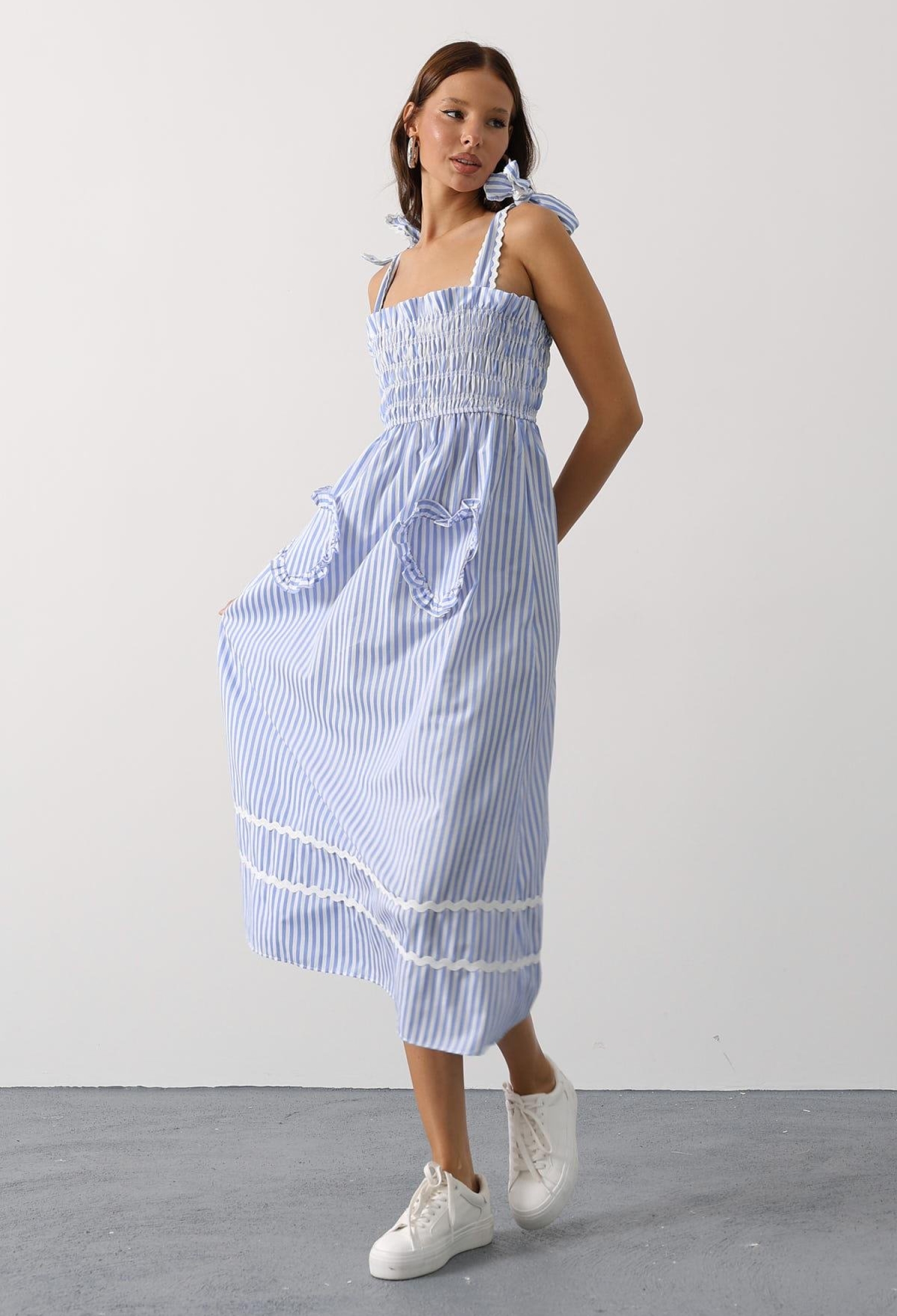 Casual Cute Preppy A-Line Dress - Brand: Reyon - Women & Kids, Baby Clothes Wholesale - TheBS Women