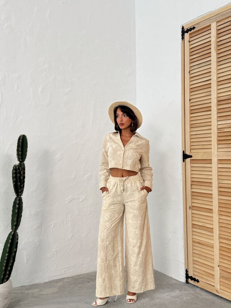 Beige Palazzo Pants – Brand: Topshow – Women & Kids, Baby Clothes Wholesale – TheBS Women