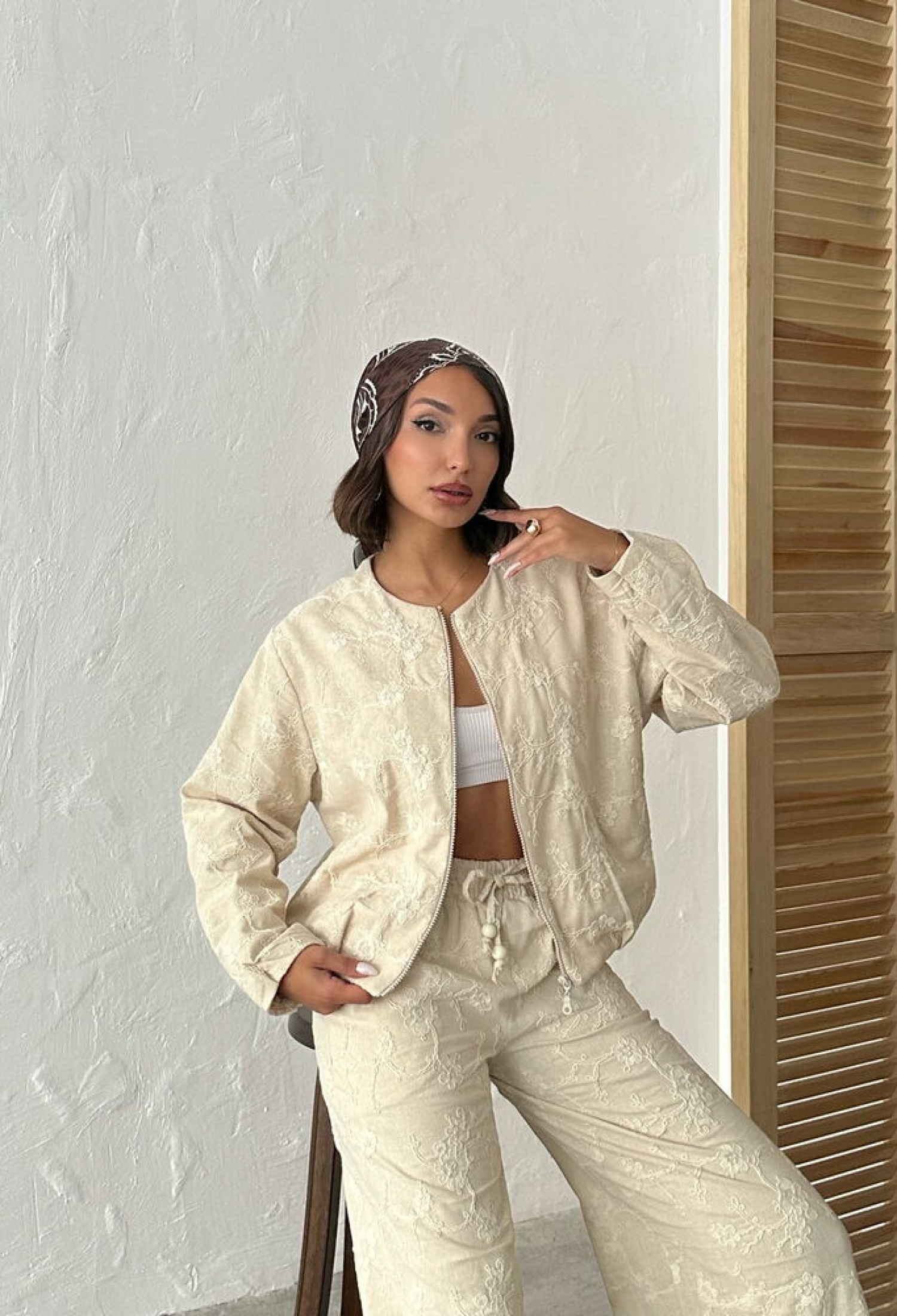 Beige Stylish Casual Business And Party Jacket - Brand: Topshow - Women & Kids, Baby Clothes Wholesale - TheBS Women