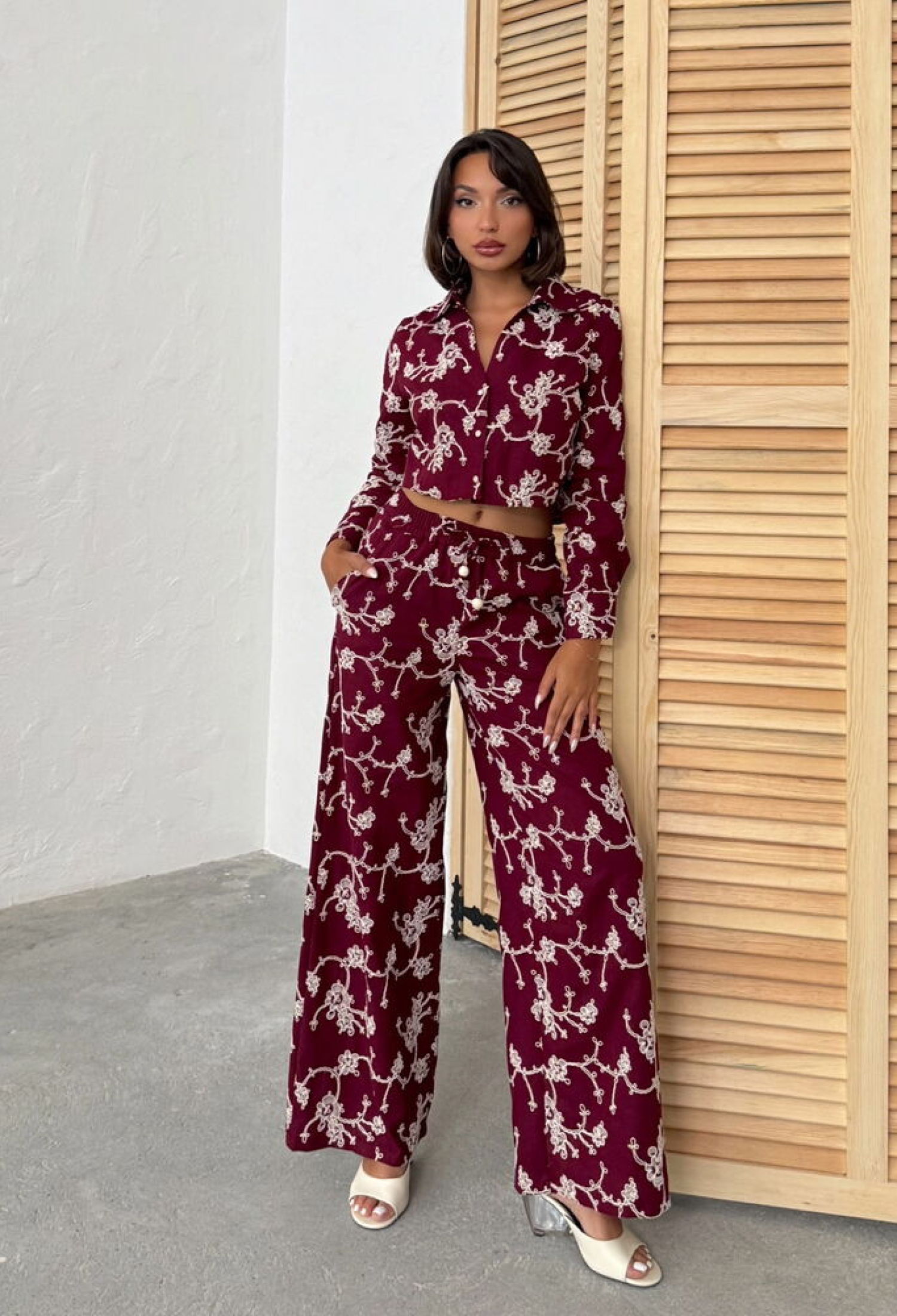 Floral Crop Shirt - Brand: Topshow - Women & Kids, Baby Clothes Wholesale - TheBS Women