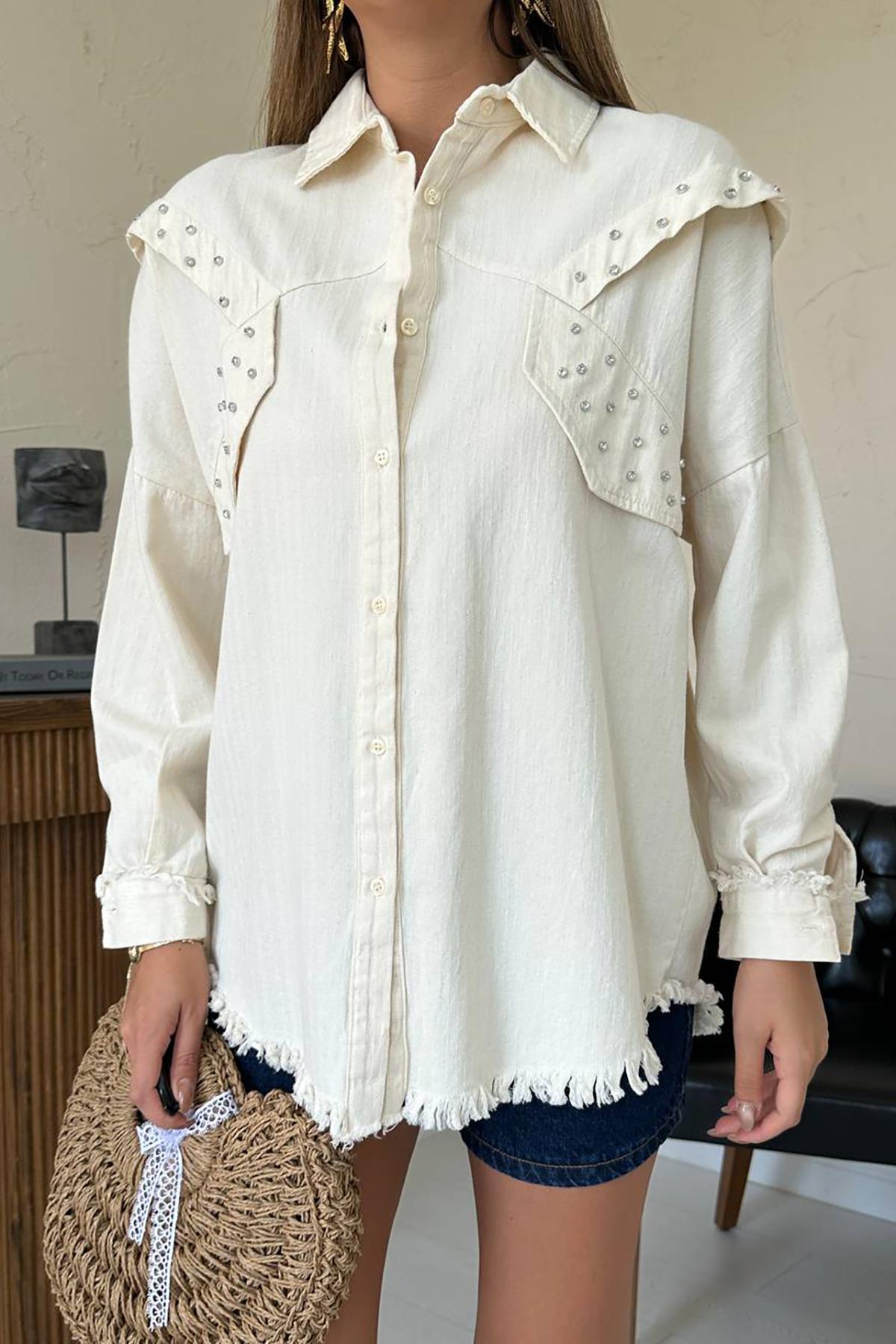 Stone Embroidered Design Shirt – Brand: Elisa – Women & Kids, Baby Clothes Wholesale – TheBS Women