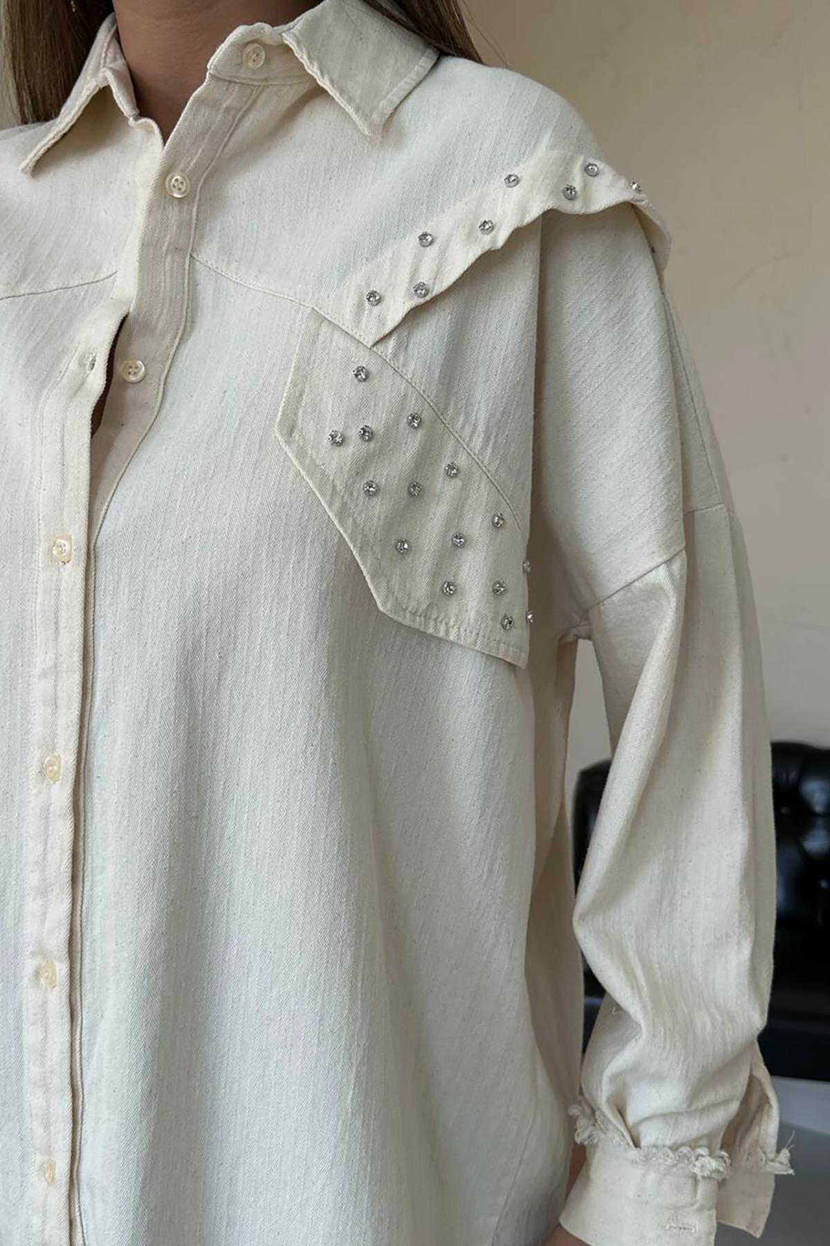 Stone Embroidered Design Shirt – Brand: Elisa – Women & Kids, Baby Clothes Wholesale – TheBS Women