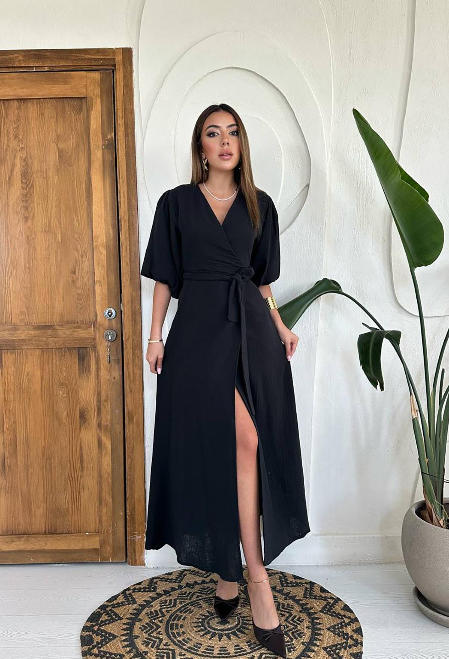 Belted Muslin Dress - Brand: Elisa - Women & Kids, Baby Clothes Wholesale - TheBS Women