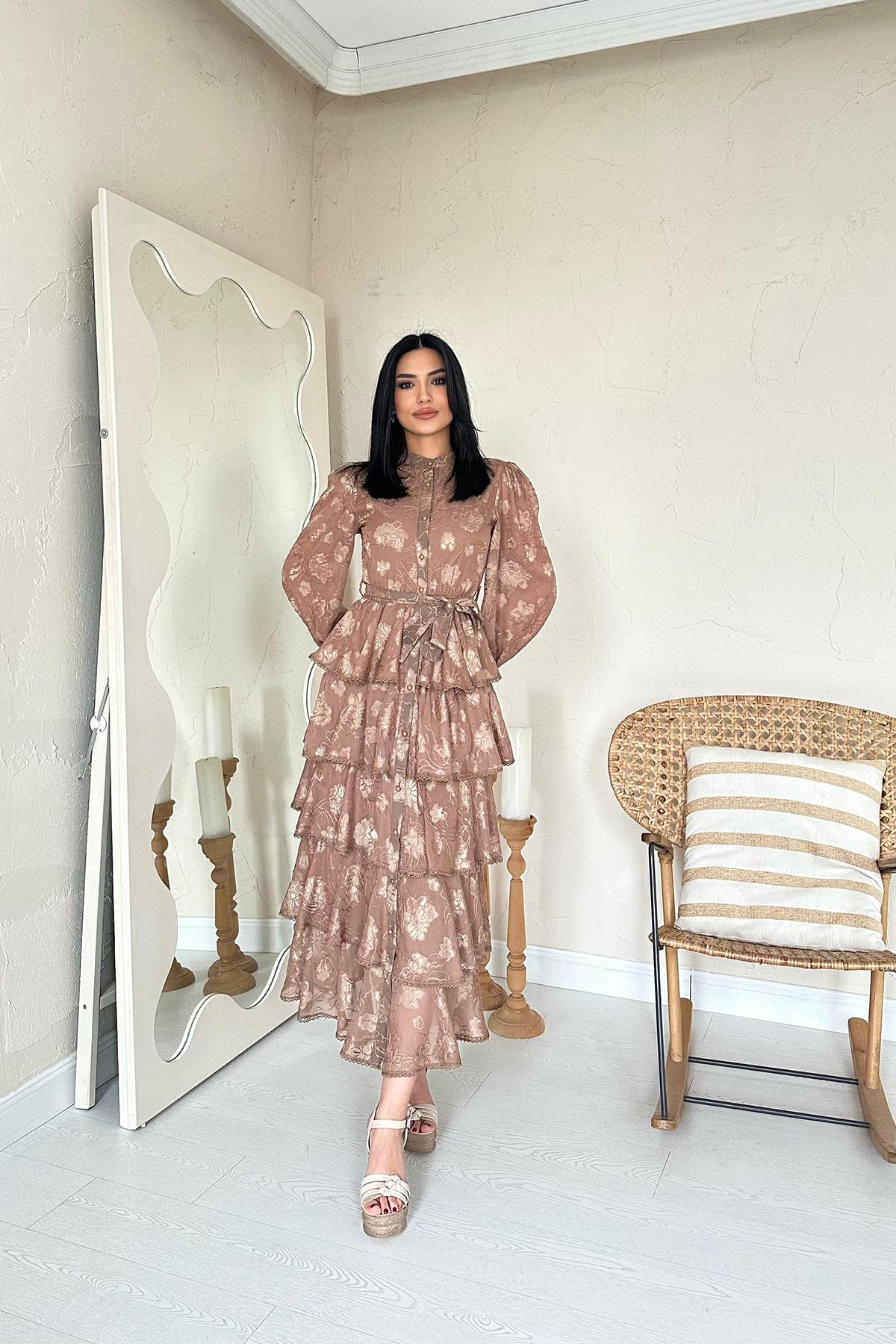 Wallpaper Striped Layered Dress - Brand: Elisa - Women & Kids, Baby Clothes Wholesale - TheBS Women Wallpaper Striped Layered Dress - Brand: Elisa - Women & Kids, Baby Clothes Wholesale - TheBS Women