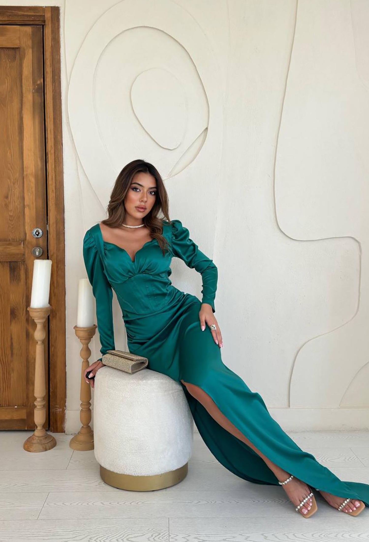 Chest Coupled Slit Dress - Brand: Elisa - Women & Kids, Baby Clothes Wholesale - TheBS Women