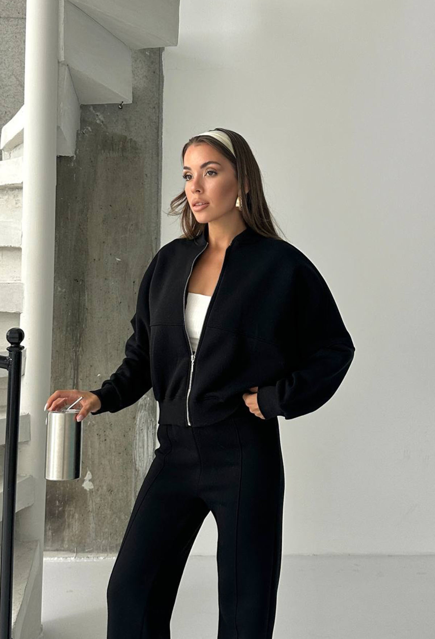 Tracksuit With Hooded Neck And Flare Leg Palazzo Pants - Brand: Mode Roy - Women & Kids, Baby Clothes Wholesale - TheBS Women