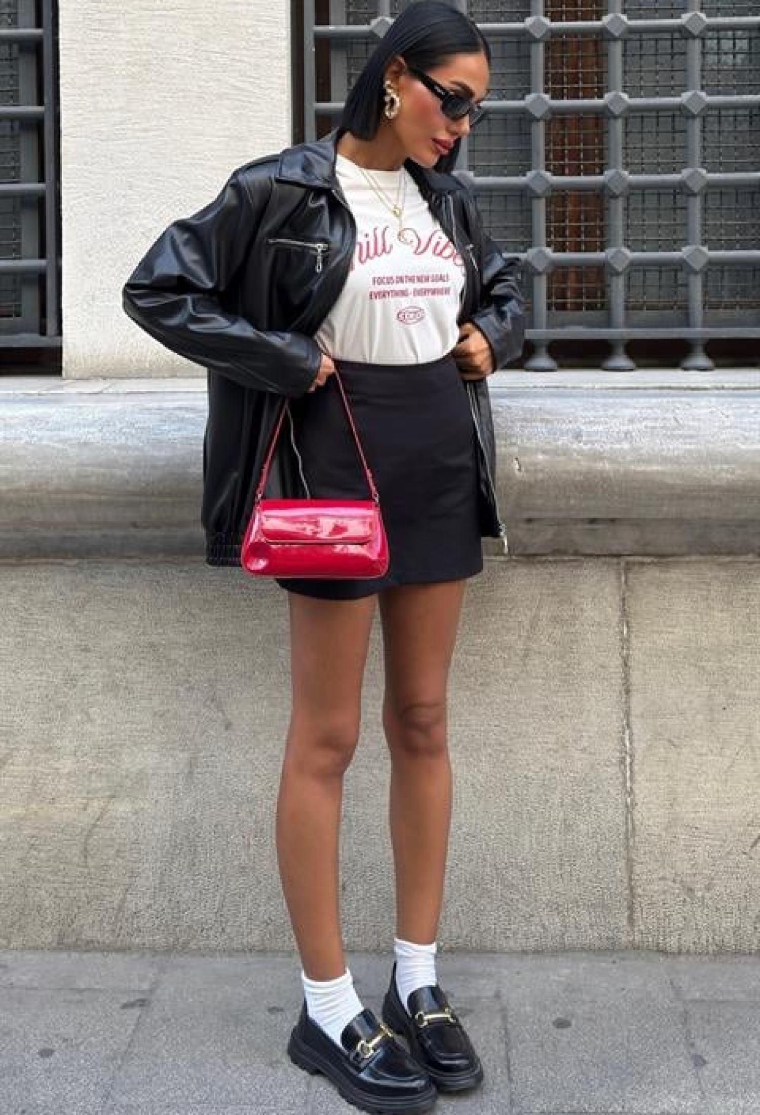 Leather Bomber Jacket - Black - Brand: Sobe Istanbul - Women & Kids, Baby Clothes Wholesale - TheBS Women