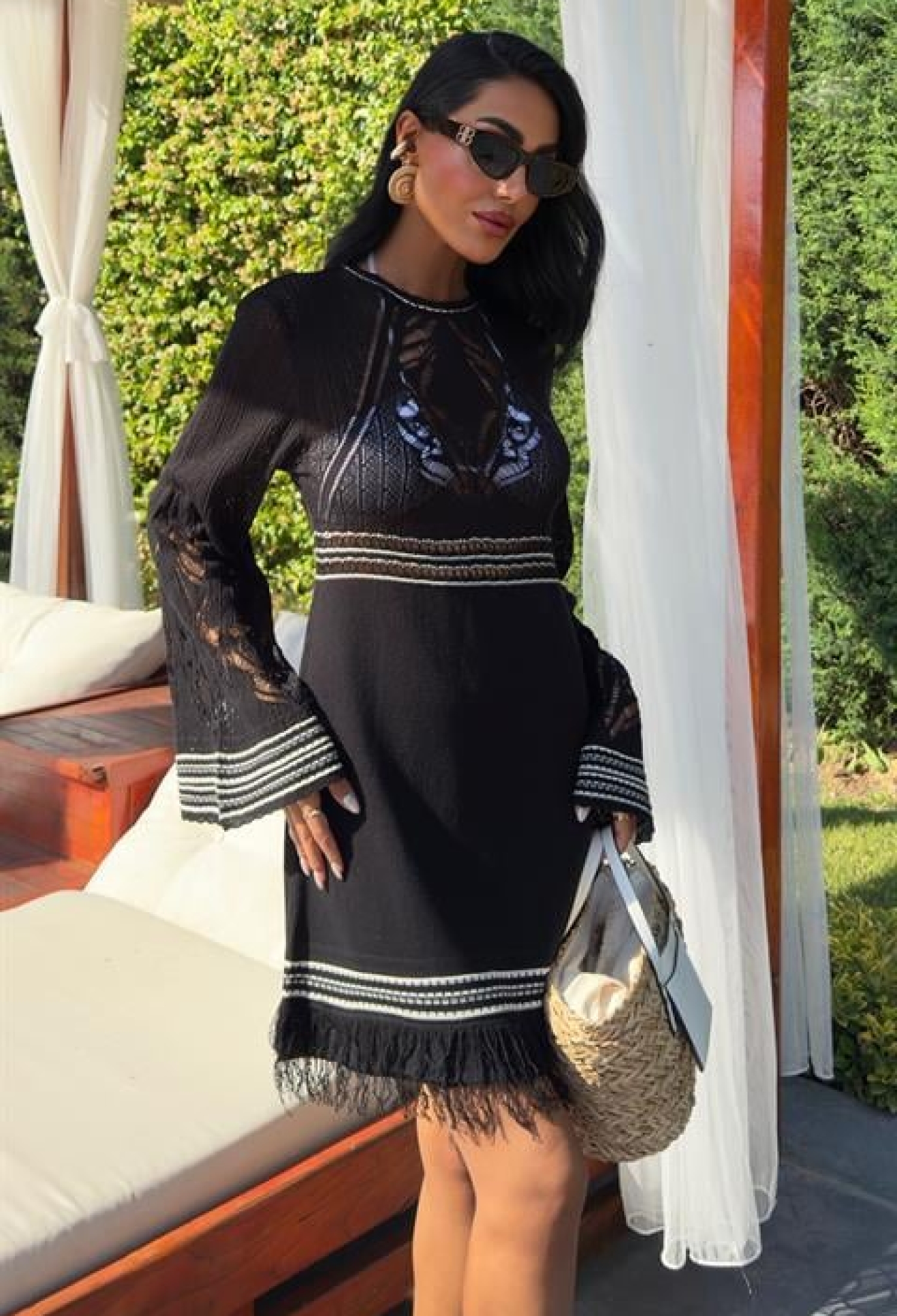 Tie Up Spanish Sleeve Knitwear Dress With Back Neckline - Brand: Sobe Istanbul - Women & Kids, Baby Clothes Wholesale - TheBS Women