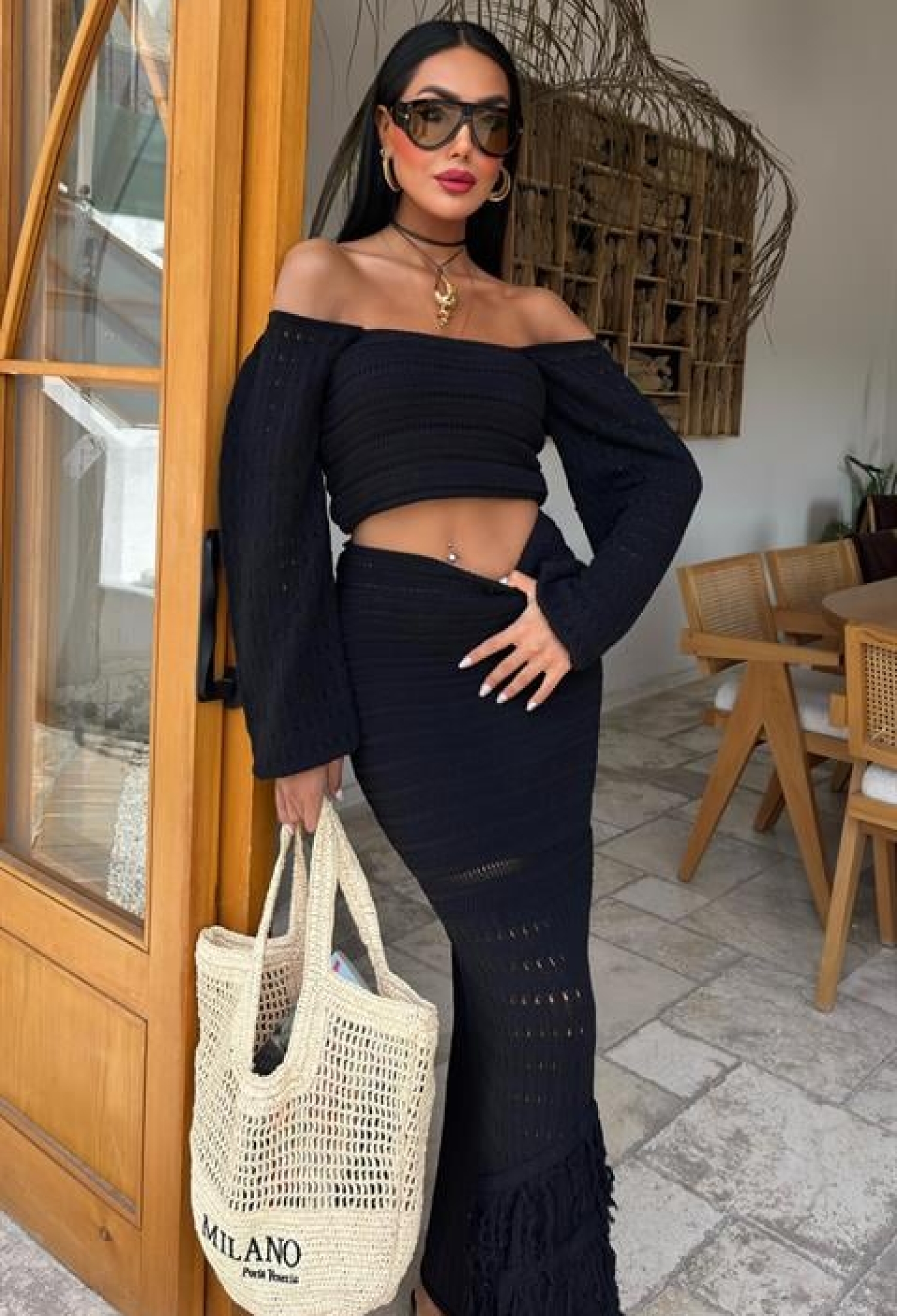 Watermelon Sleeve Ethnic Knitwear Suit - Brand: Sobe Istanbul - Women & Kids, Baby Clothes Wholesale - TheBS Women