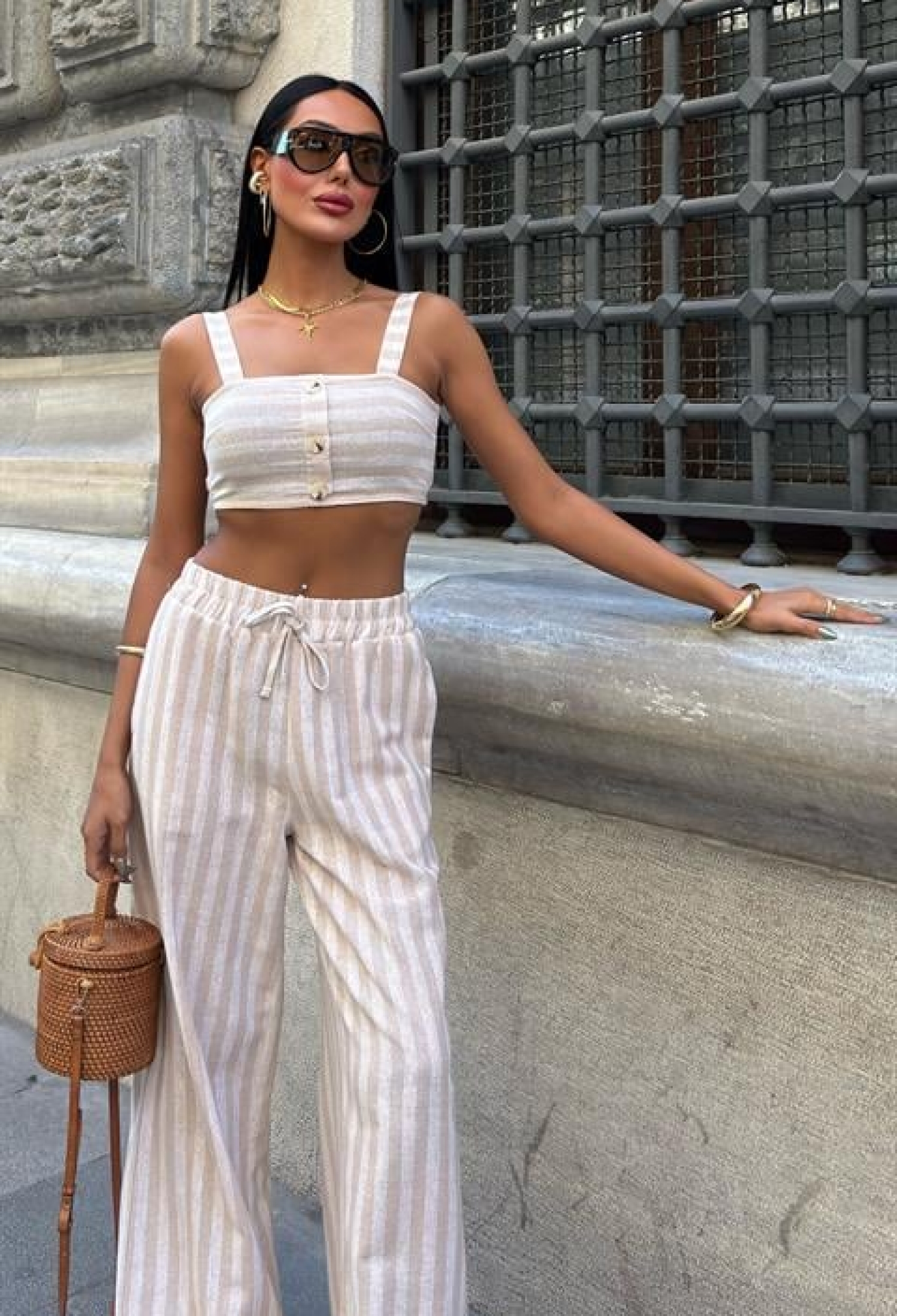 Karolina Linen Suit - Brand: Sobe Istanbul - Women & Kids, Baby Clothes Wholesale - TheBS Women