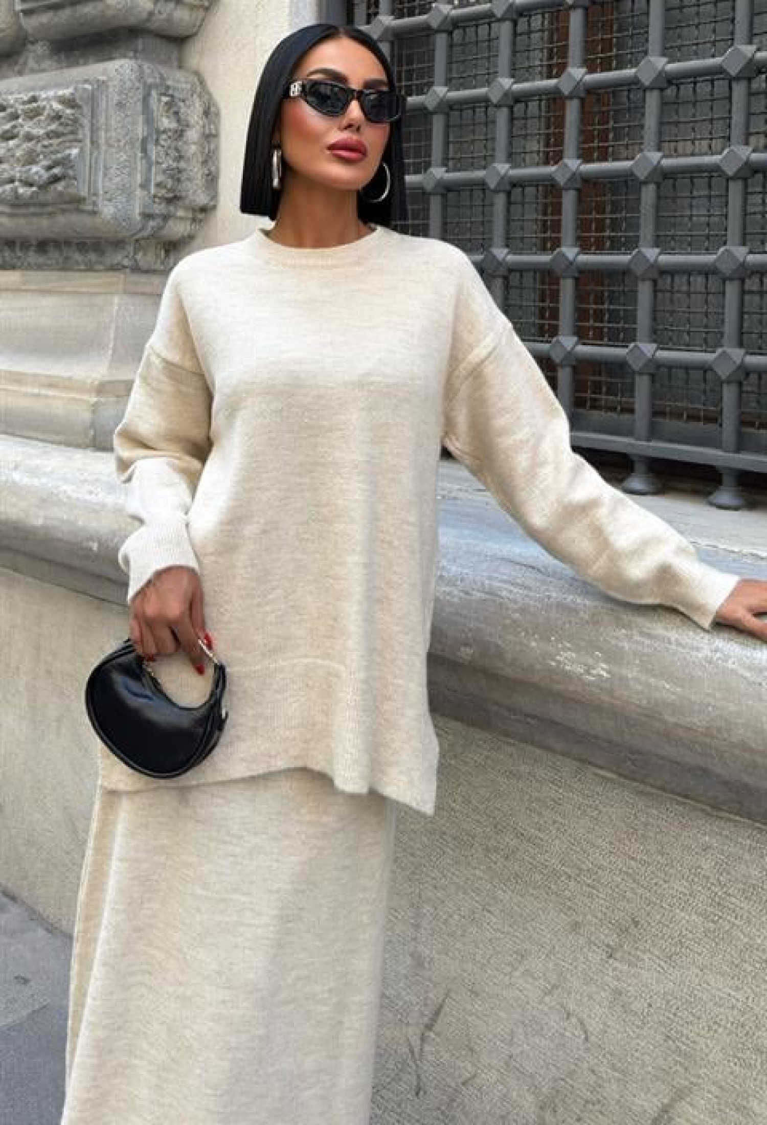 Beige Elegant Pencil Skirt Set - Brand: Sobe Istanbul - Women & Kids, Baby Clothes Wholesale - TheBS Women