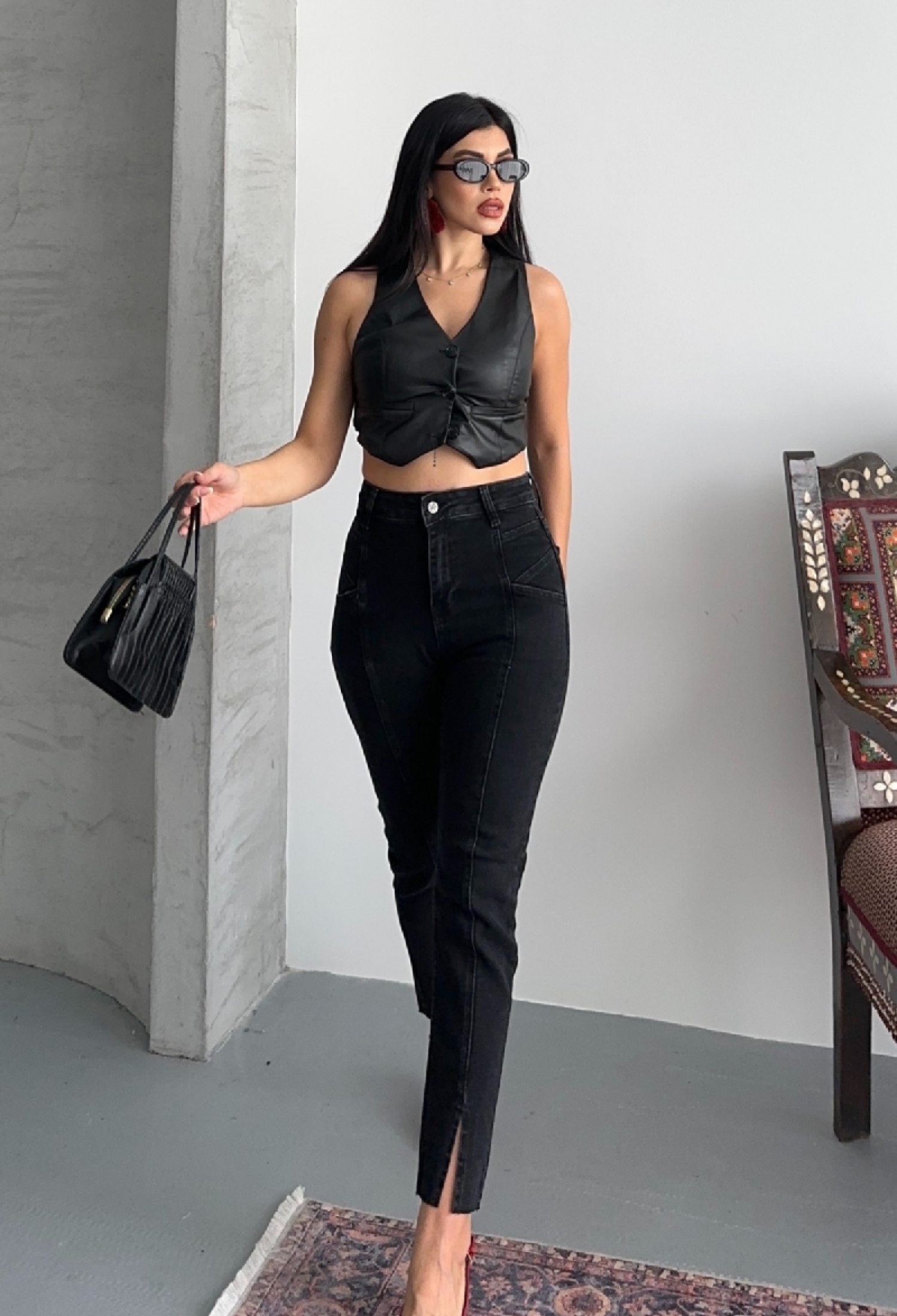 Jeans - Anthracite - Brand: XLove - Women & Kids, Baby Clothes Wholesale - TheBS Women