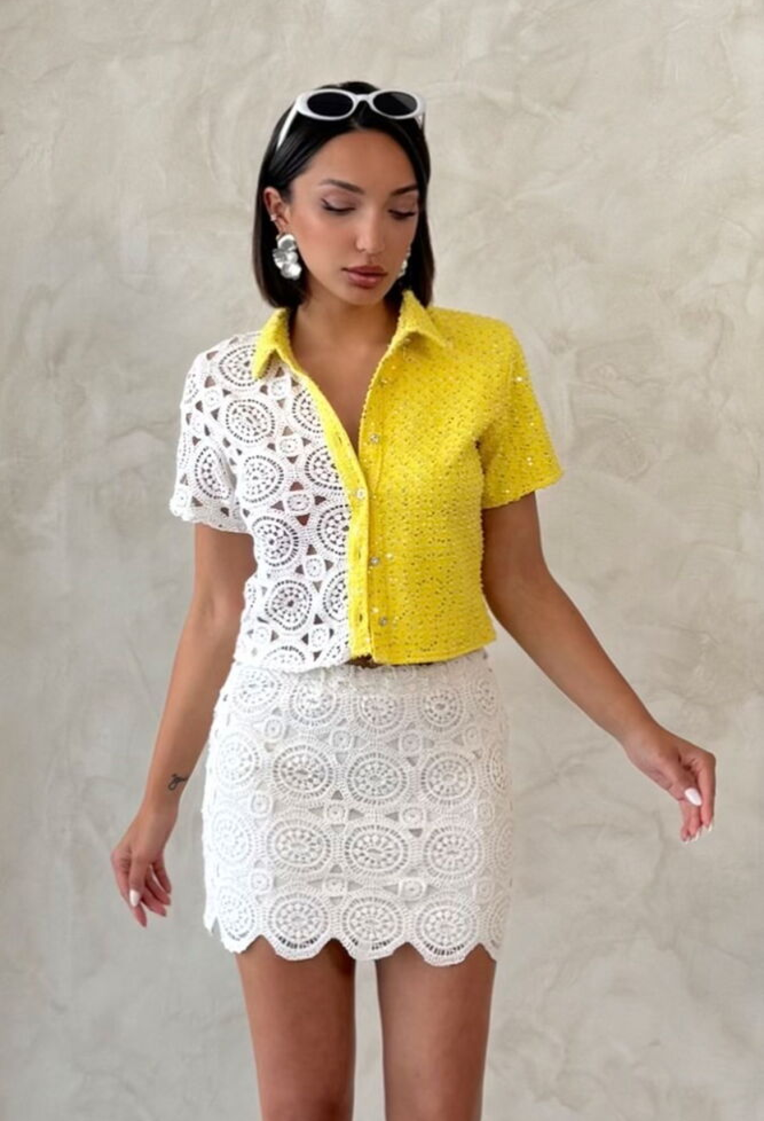 Lace Above Knee Skirt - Raw - Brand: Topshow - Women & Kids, Baby Clothes Wholesale - TheBS Women