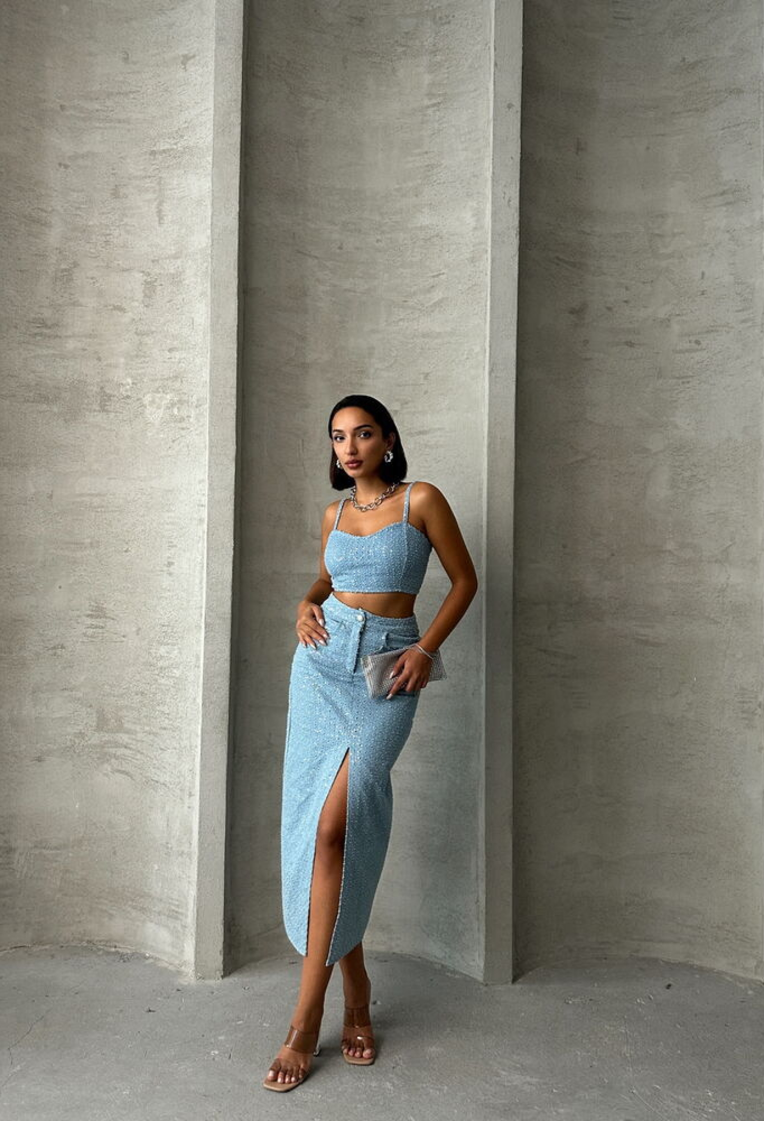 Denim Bustier - Brand: Topshow - Women & Kids, Baby Clothes Wholesale - TheBS Women