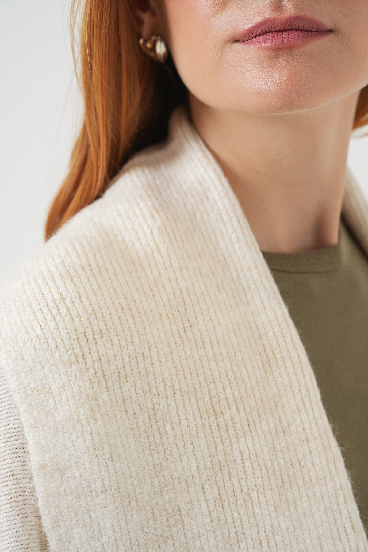 Beige Casual Oversized Fit Cardigan – Brand: Bigdart – Women & Kids, Baby Clothes Wholesale – TheBS Women