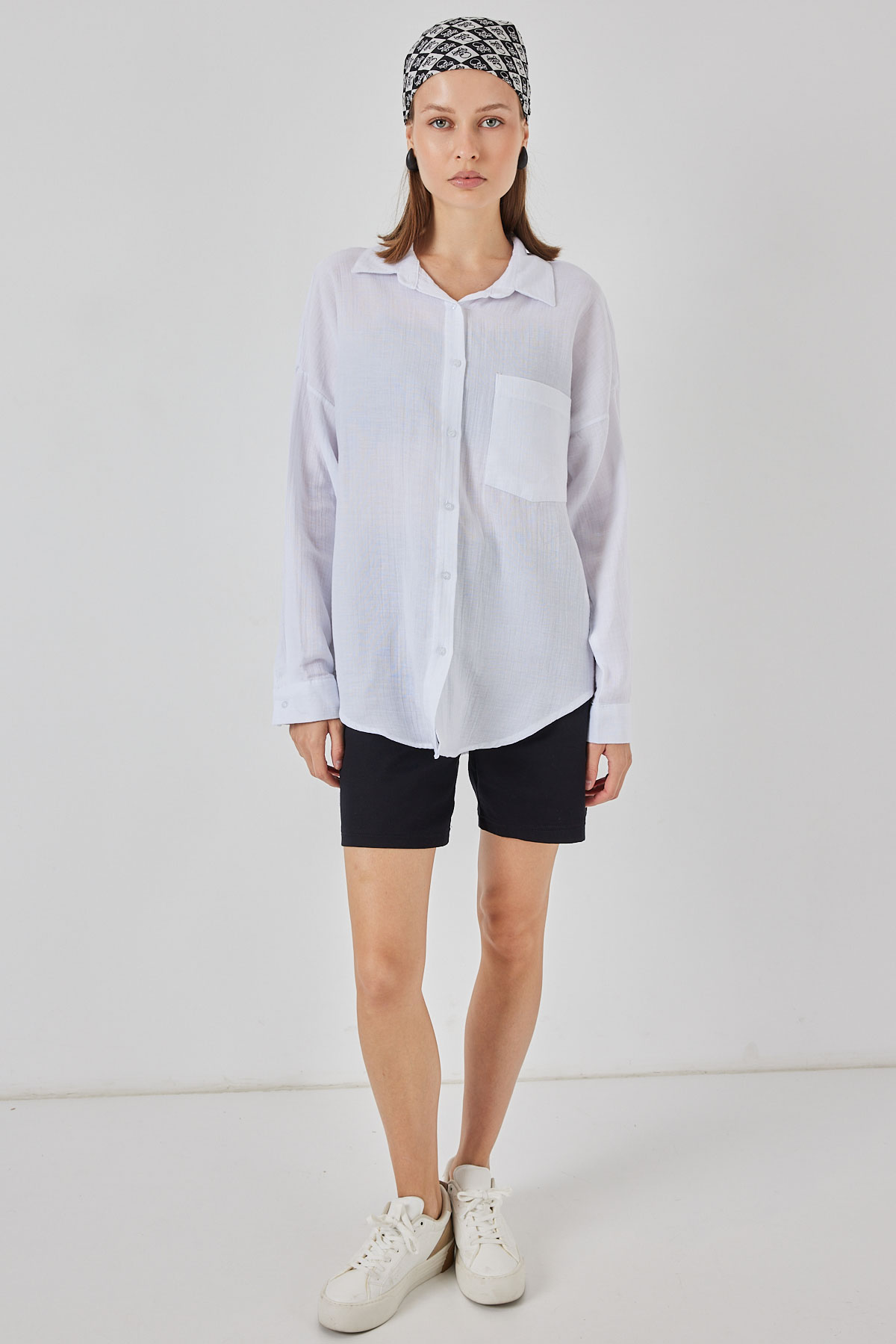 Oversized Casual Buttoned Shirt - Brand: Bigdart - Women & Kids, Baby Clothes Wholesale - TheBS Women