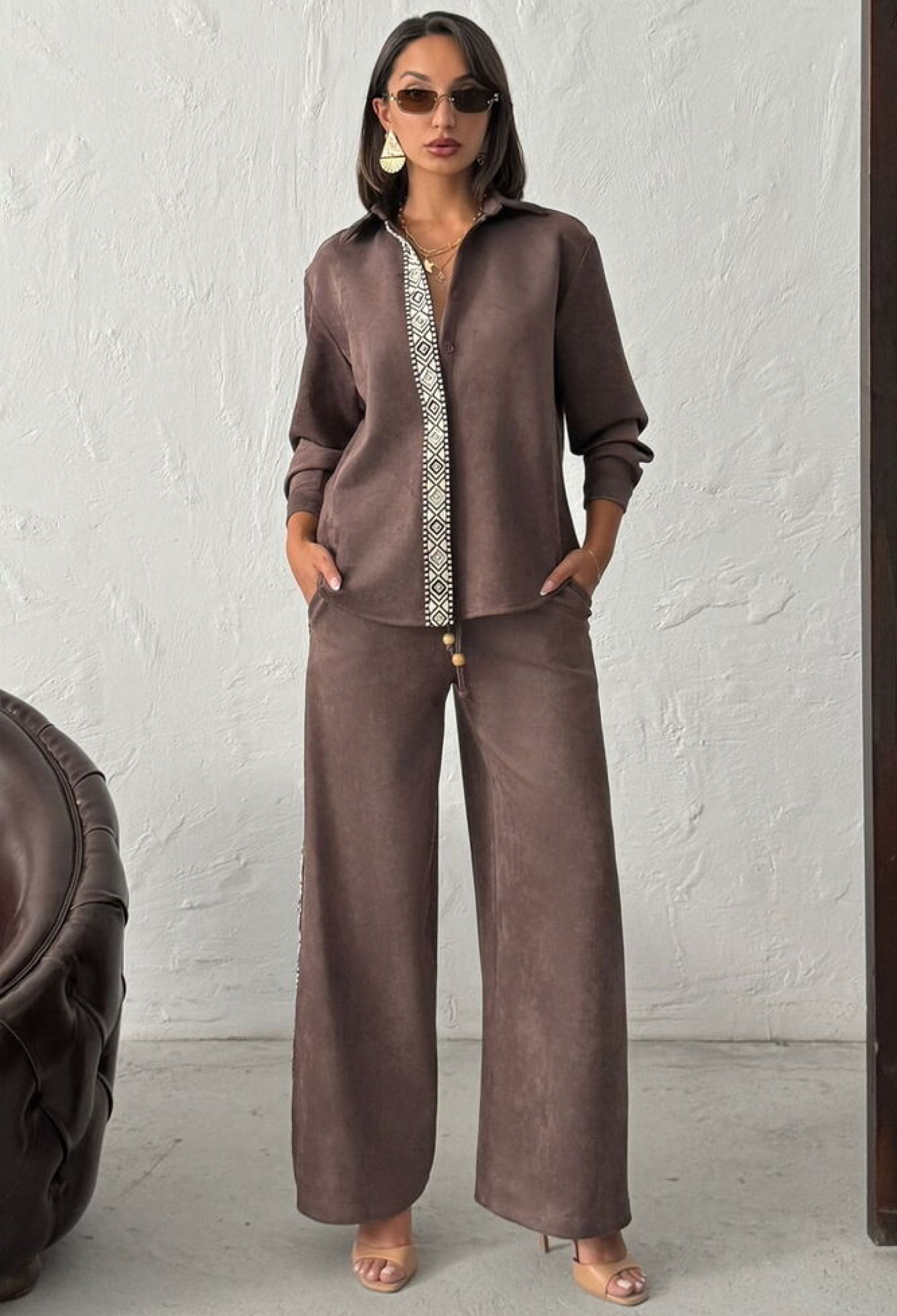 Palazzo Pants With Wide Leg And Mid Waist - Brand: Topshow - Women & Kids, Baby Clothes Wholesale - TheBS Women