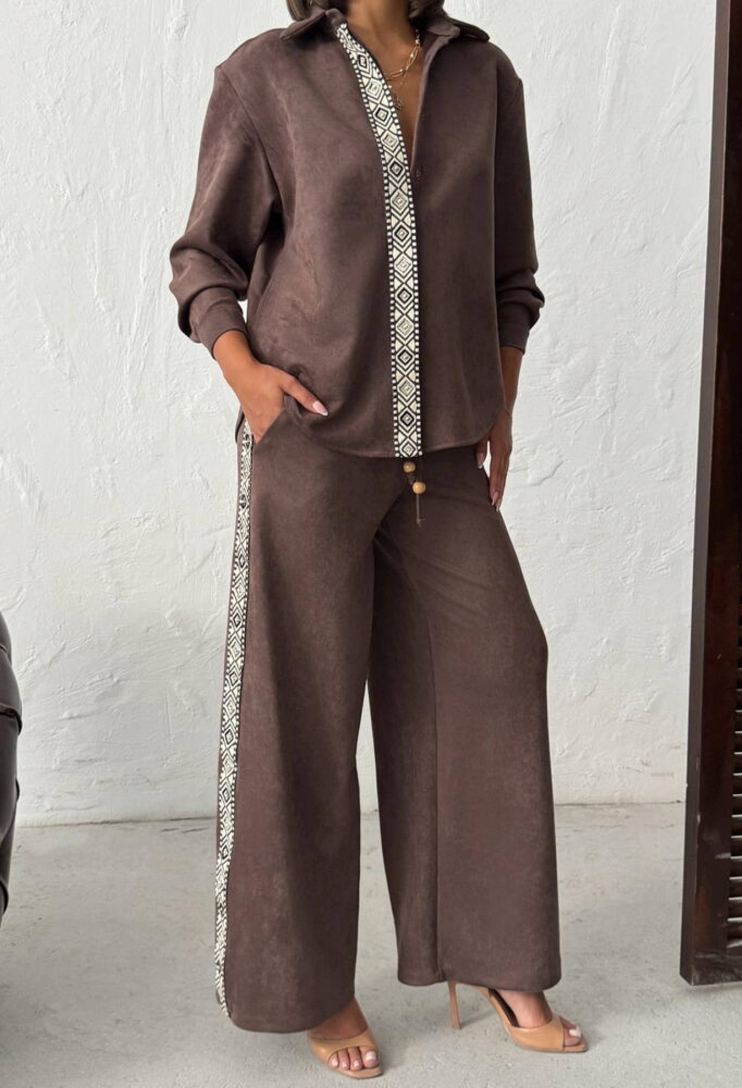 Palazzo Pants With Wide Leg And Mid Waist - Brand: Topshow - Women & Kids, Baby Clothes Wholesale - TheBS Women