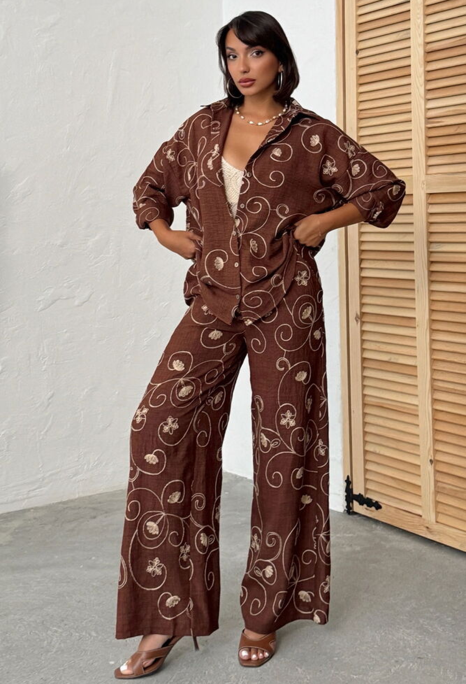 Ethnic Buttoned Palazzo Pants - Brand: Topshow - Women & Kids, Baby Clothes Wholesale - TheBS Women