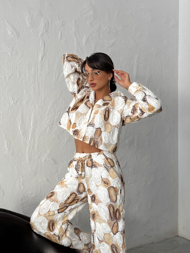 Beige Marble Casual Buttoned Shirt With Shawl Collar – Brand: Topshow – Women & Kids, Baby Clothes Wholesale – TheBS Women