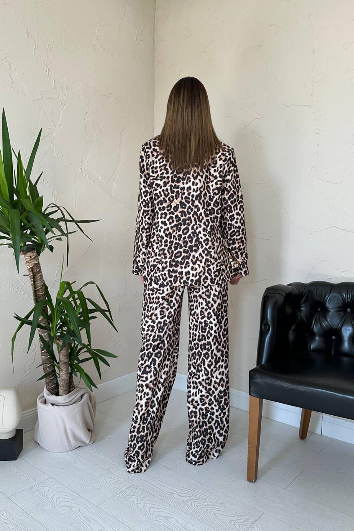 Beige Leopard Print Formal Set - Brand: Elisa - Women & Kids, Baby Clothes Wholesale - TheBS Women Beige Leopard Print Formal Set - Brand: Elisa - Women & Kids, Baby Clothes Wholesale - TheBS Women