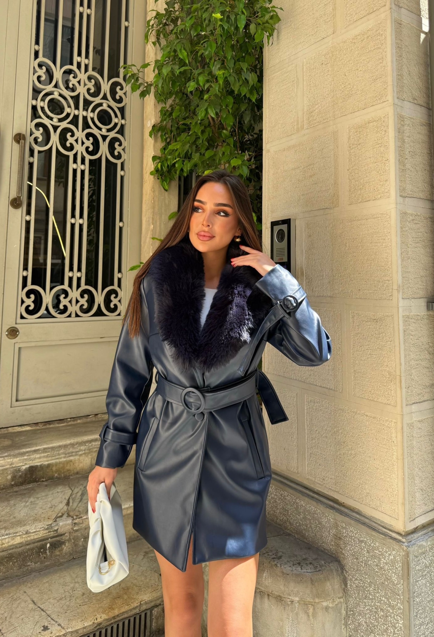 Black Slim Fit Single-Breasted Coat With Notched Collar - Brand: My Jest Fashion - Women & Kids, Baby Clothes Wholesale - TheBS Women