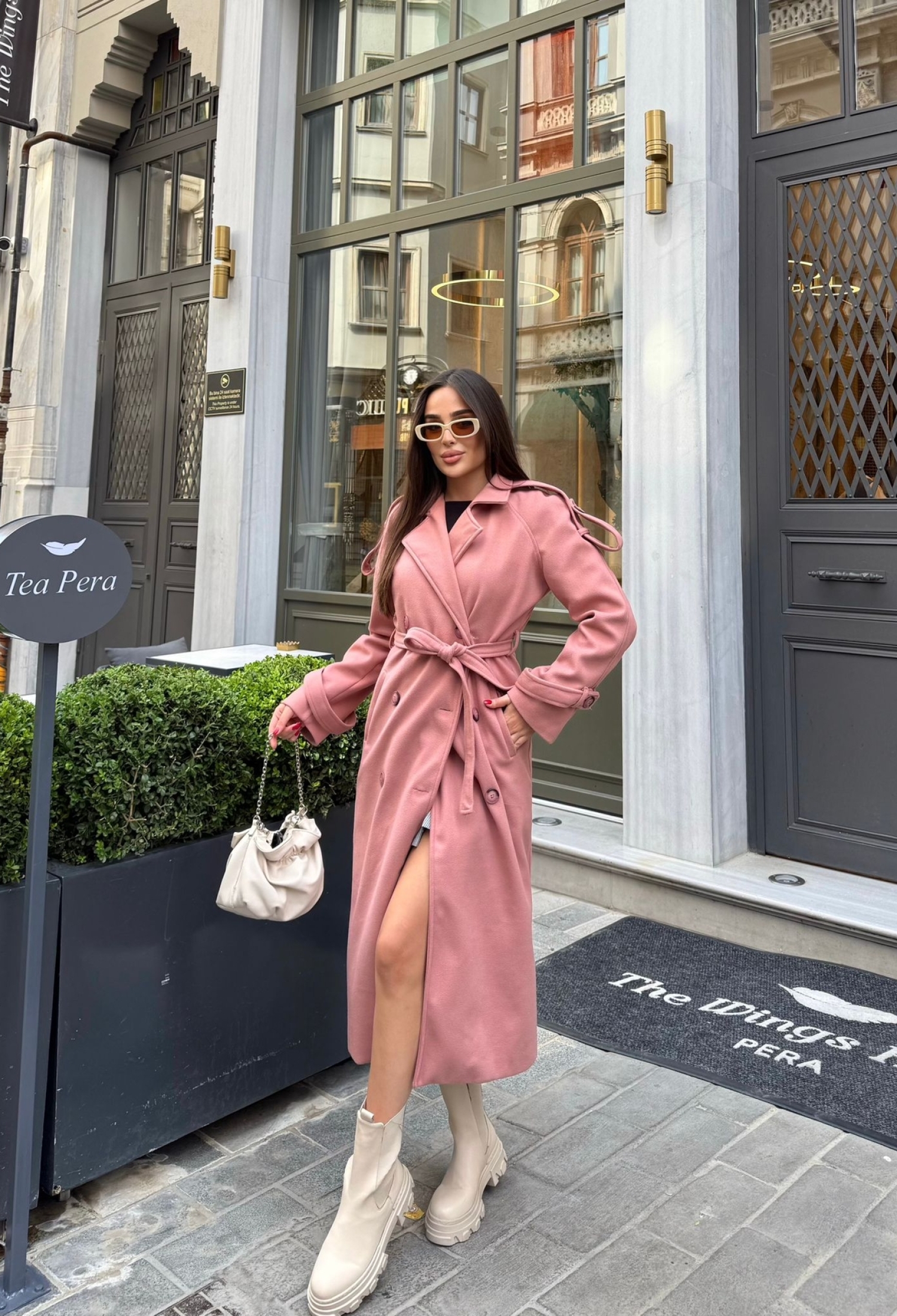 Elegant Double-Breasted Wrapover Coat - Brand: My Jest Fashion - Women & Kids, Baby Clothes Wholesale - TheBS Women