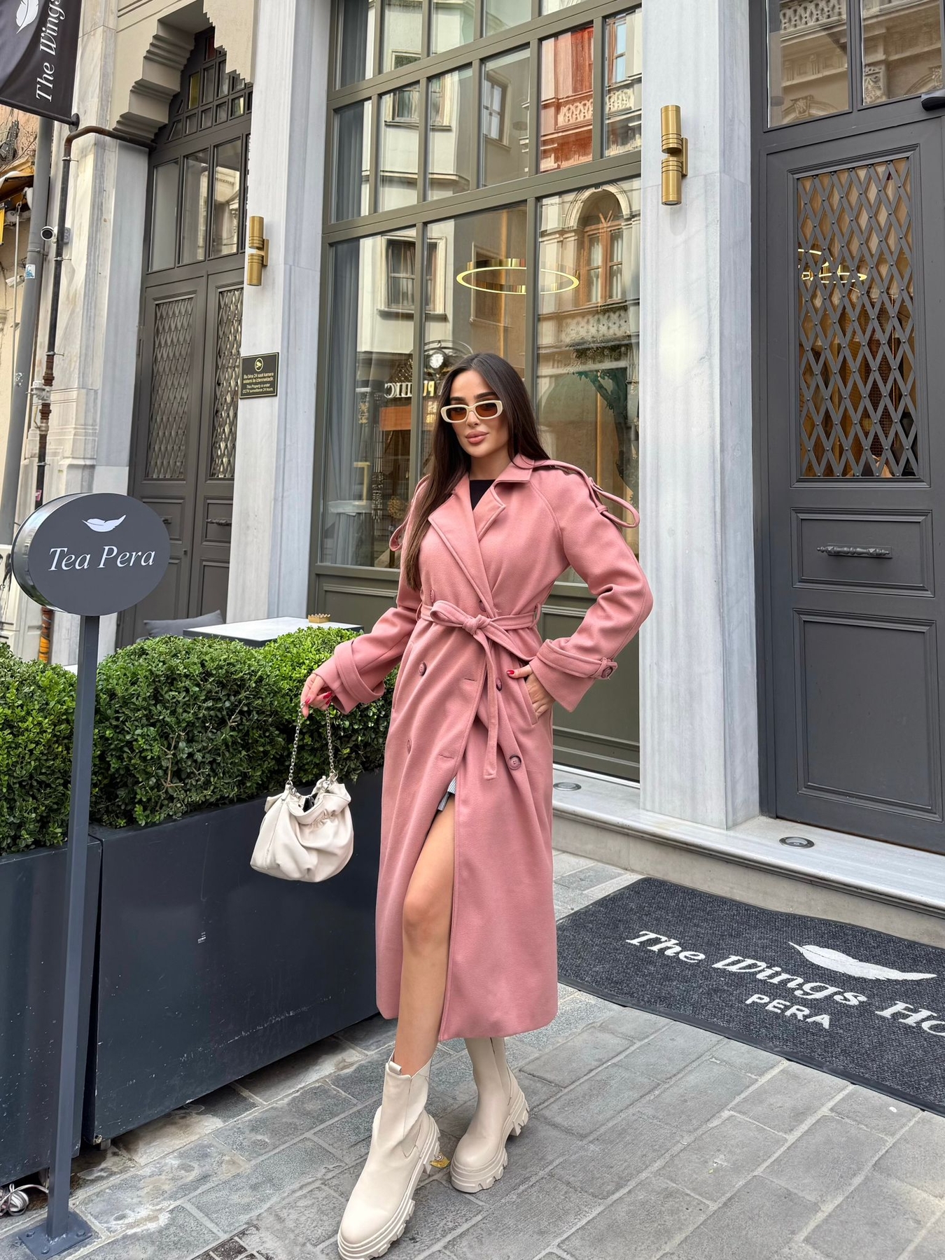 Elegant Double-Breasted Wrapover Coat - Brand: My Jest Fashion - Women & Kids, Baby Clothes Wholesale - TheBS Women Elegant Double-Breasted Wrapover Coat - Brand: My Jest Fashion - Women & Kids, Baby Clothes Wholesale - TheBS Women