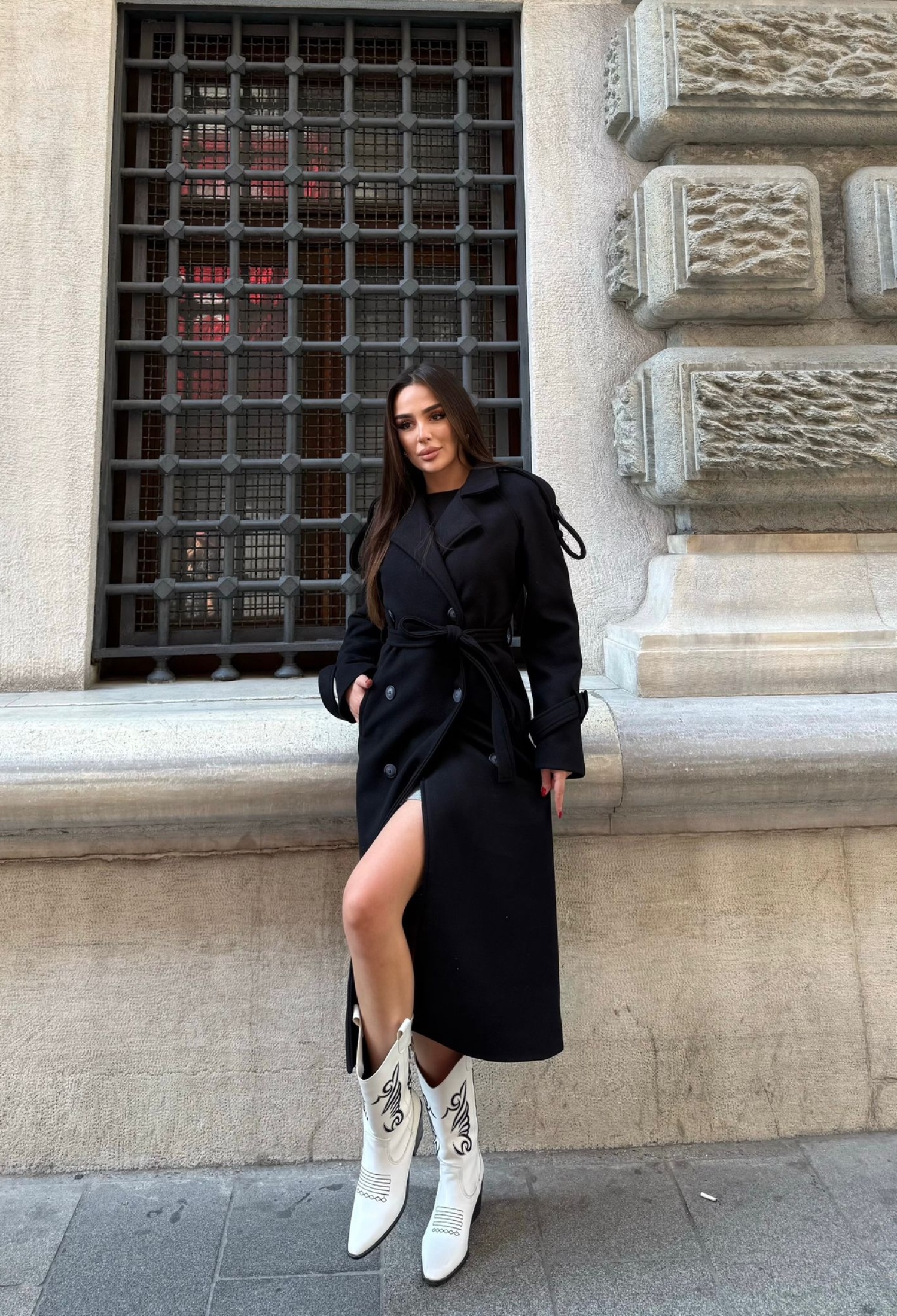 Double-Breasted Long Coat - Brand: My Jest Fashion - Women & Kids, Baby Clothes Wholesale - TheBS Women