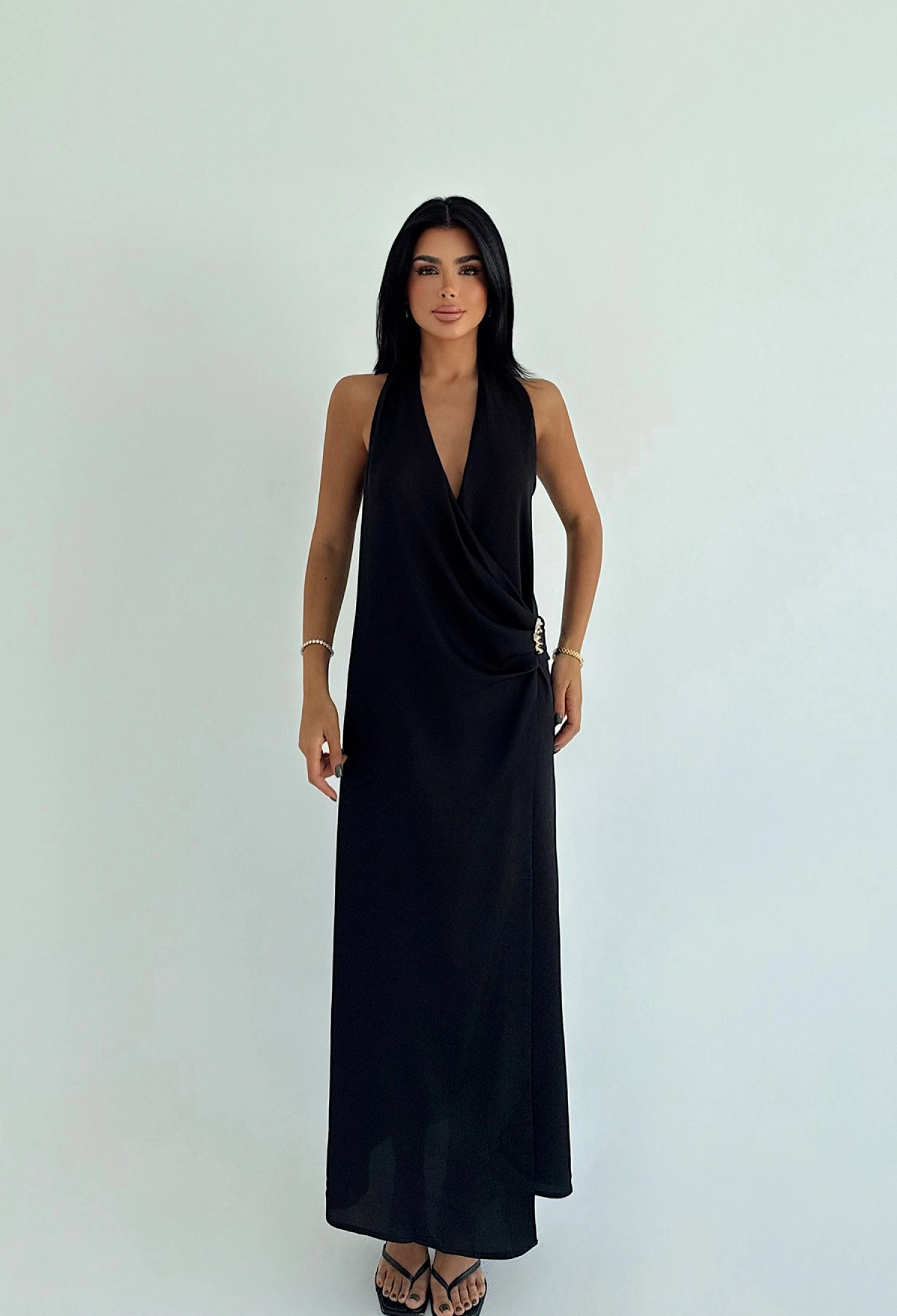 Sexy Elegant Formal Wrap Maxi Dress - Brand: EYYO ATELIER - Women & Kids, Baby Clothes Wholesale - TheBS Women