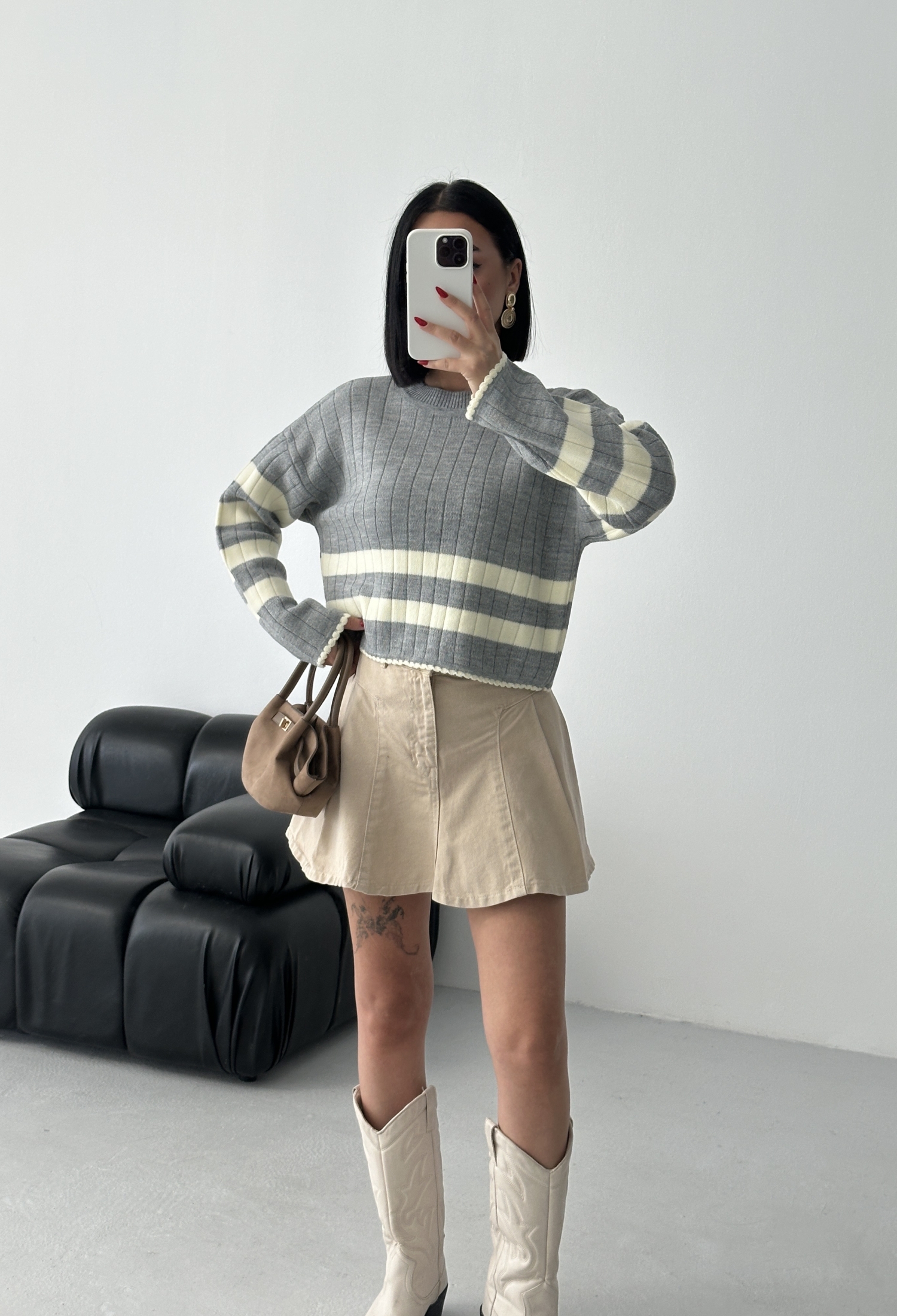 Casual Sweater With Striped Pattern - Brand: My Fashion - Women & Kids, Baby Clothes Wholesale - TheBS Women